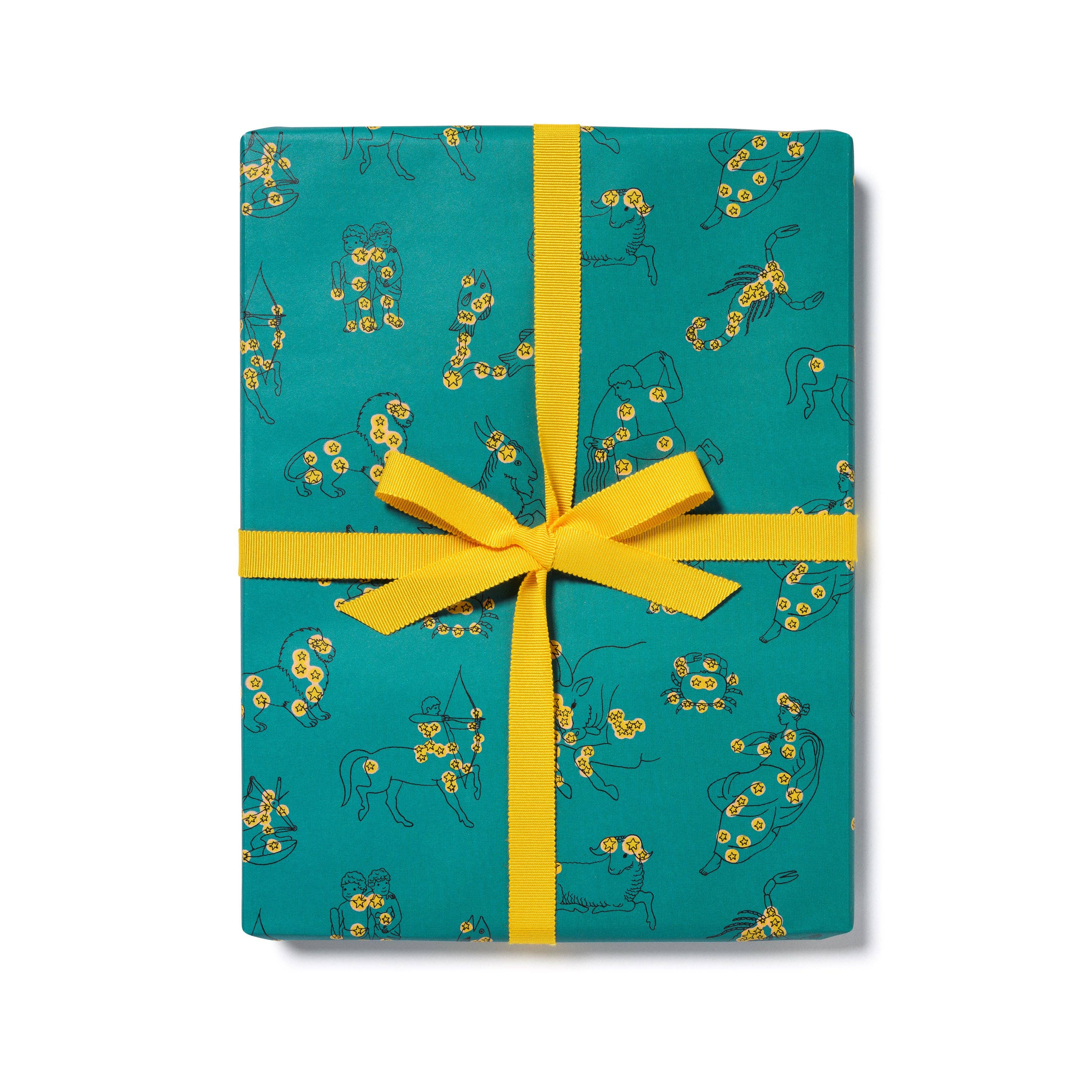 Richard Scarry Celestial Zodiac Wrapping Paper