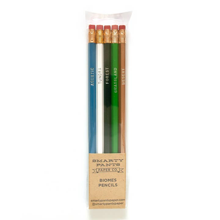 Biomes Pencil Set