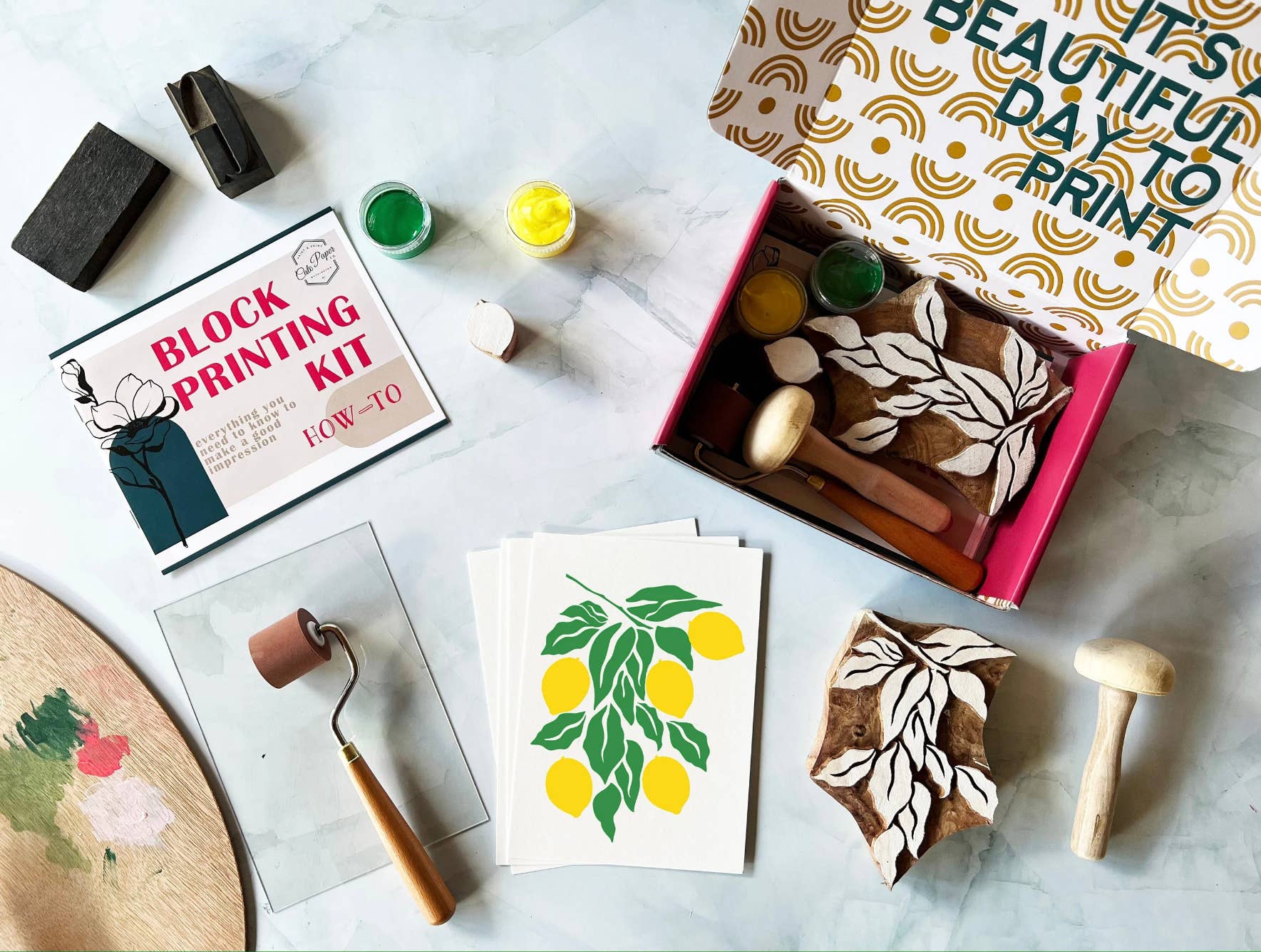 Lemon Branch Wood Block Printing Kit