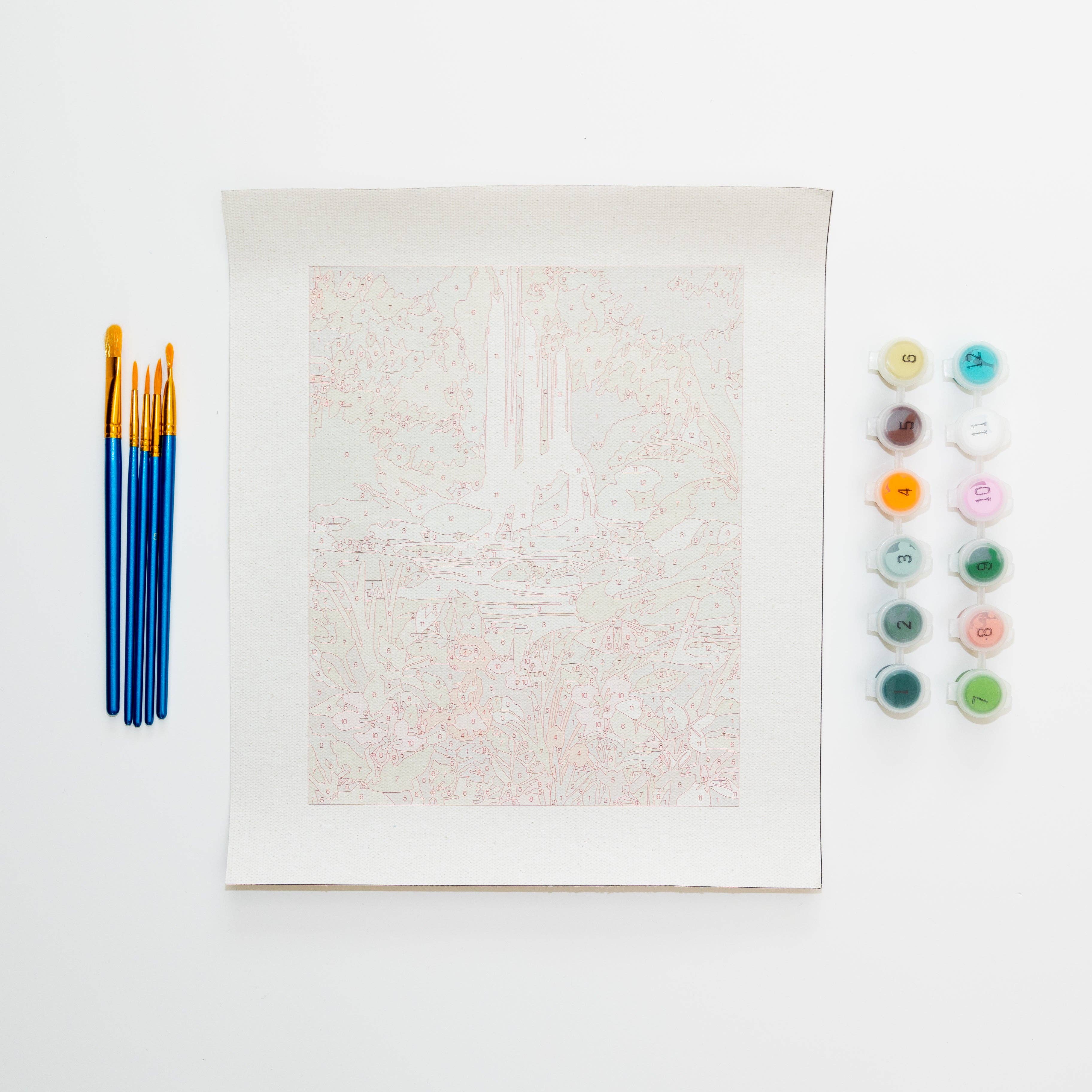 Chasing Waterfalls: Paint by Numbers Unframed Mini