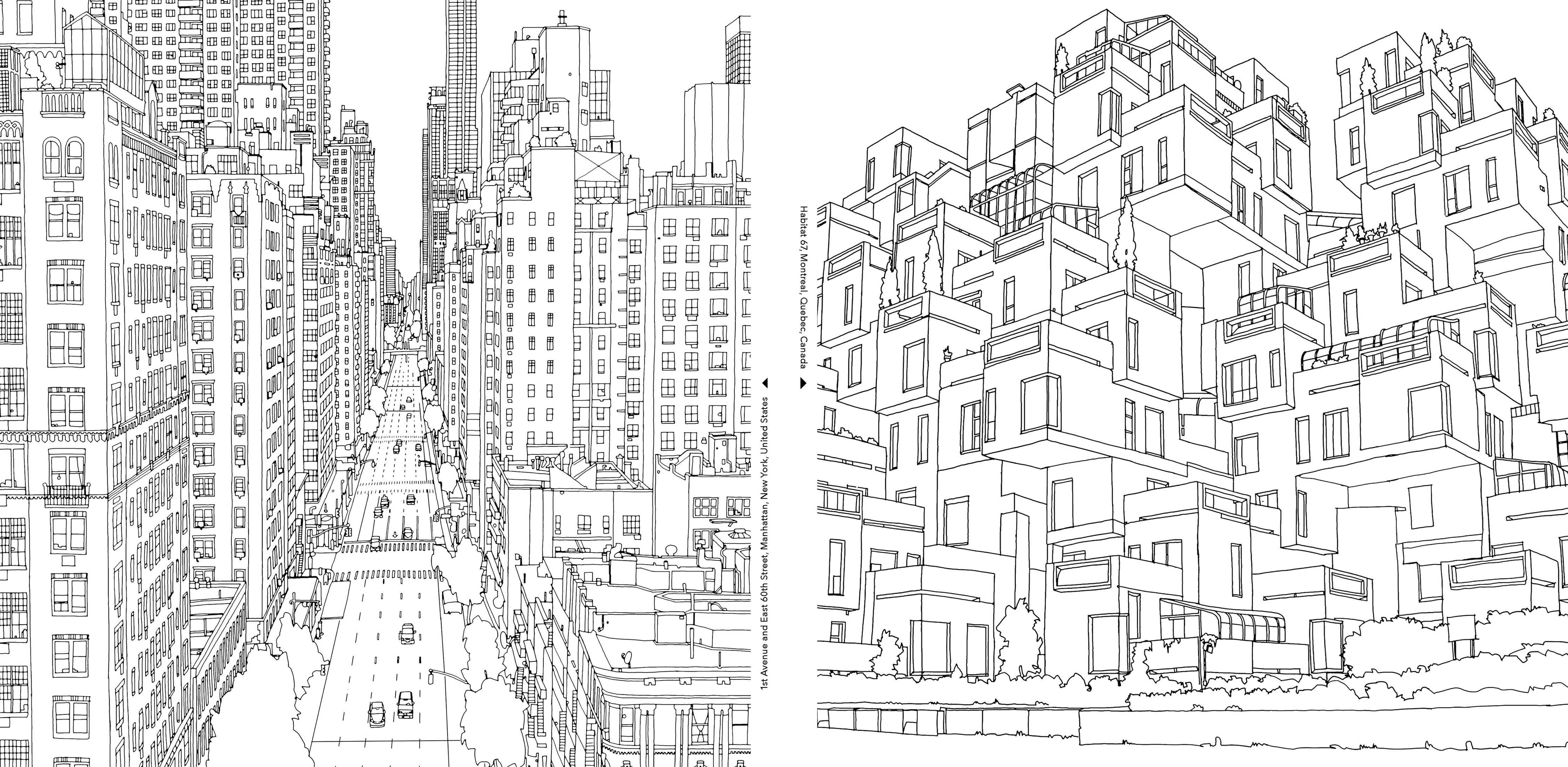 Fantastic Cities | Coloring Book
