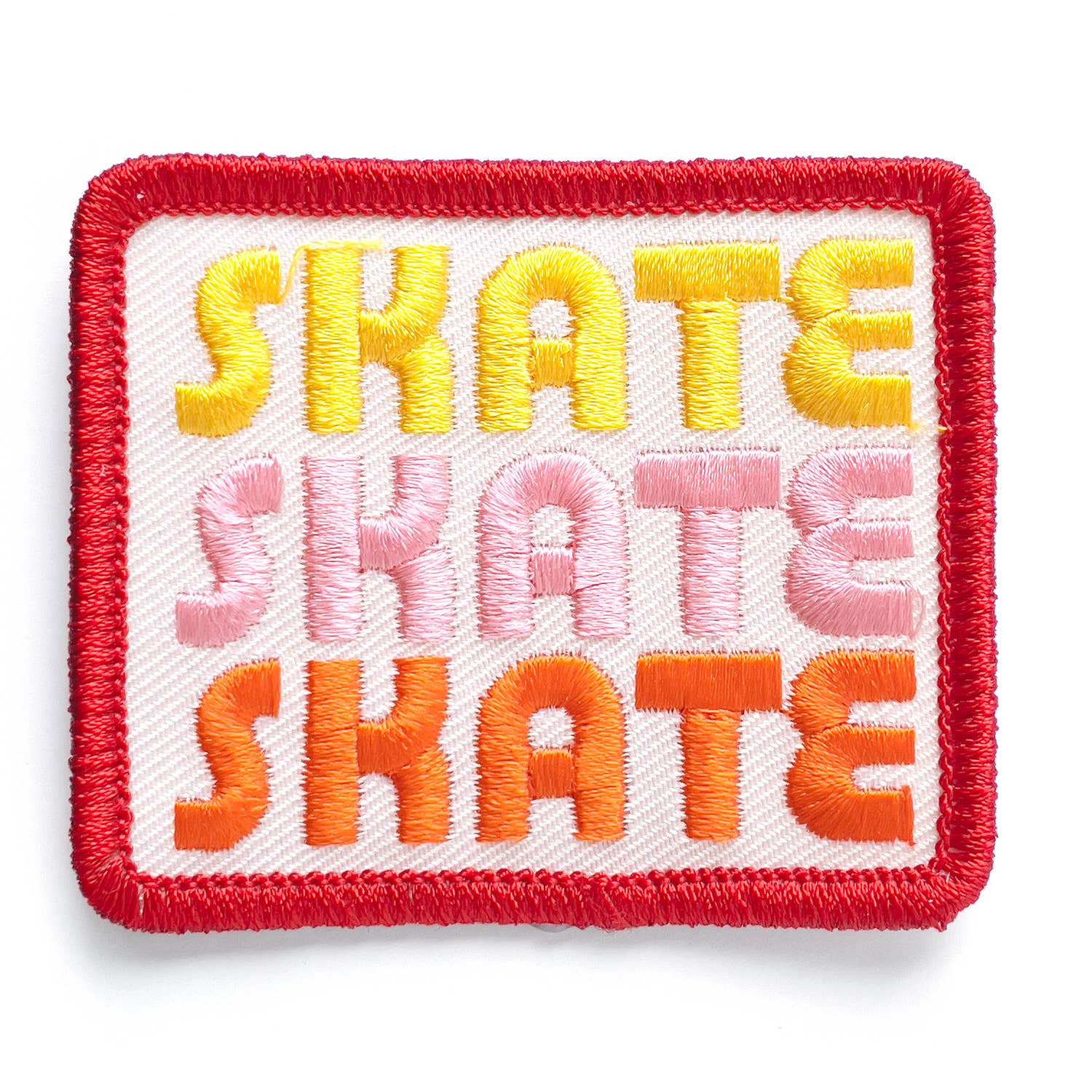 Skate Skate Skate  Embroidered Patch