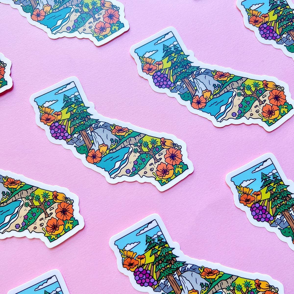 California State Landmarks Sticker