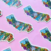 California State Landmarks Sticker