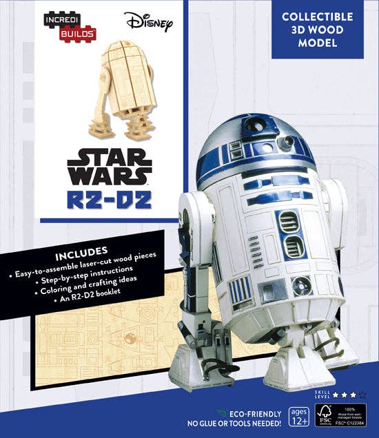 Star Wars: R2-D2 3D Wood Model IncrediBuilds