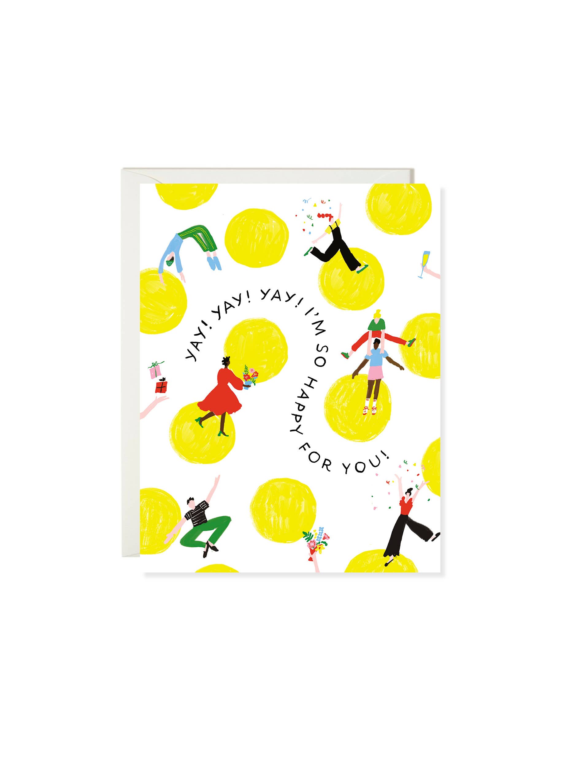 Polka Dot Dance Congratulations Card | Celebration Card