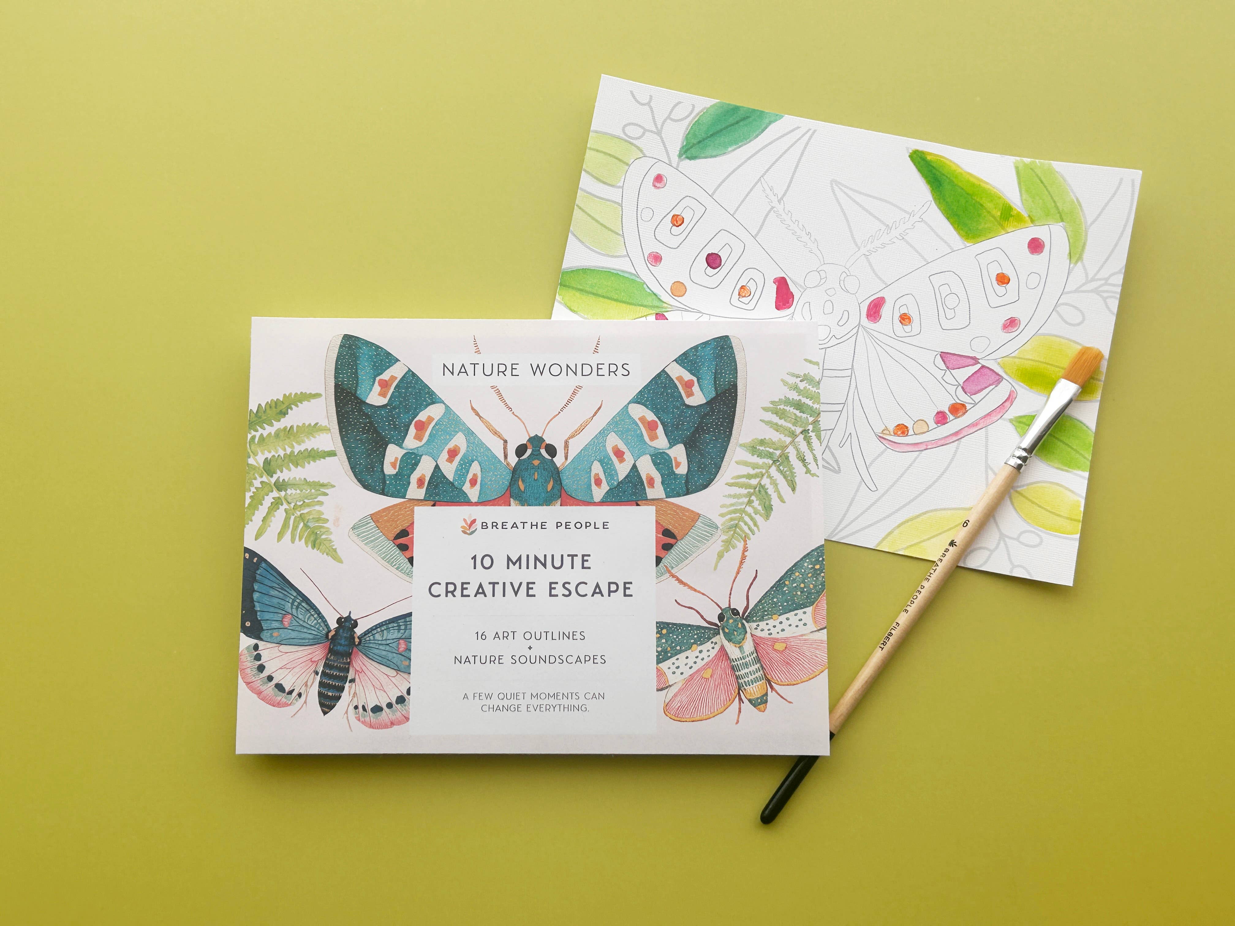Nature Wonders | 10 Minute Creative Escape Art Book