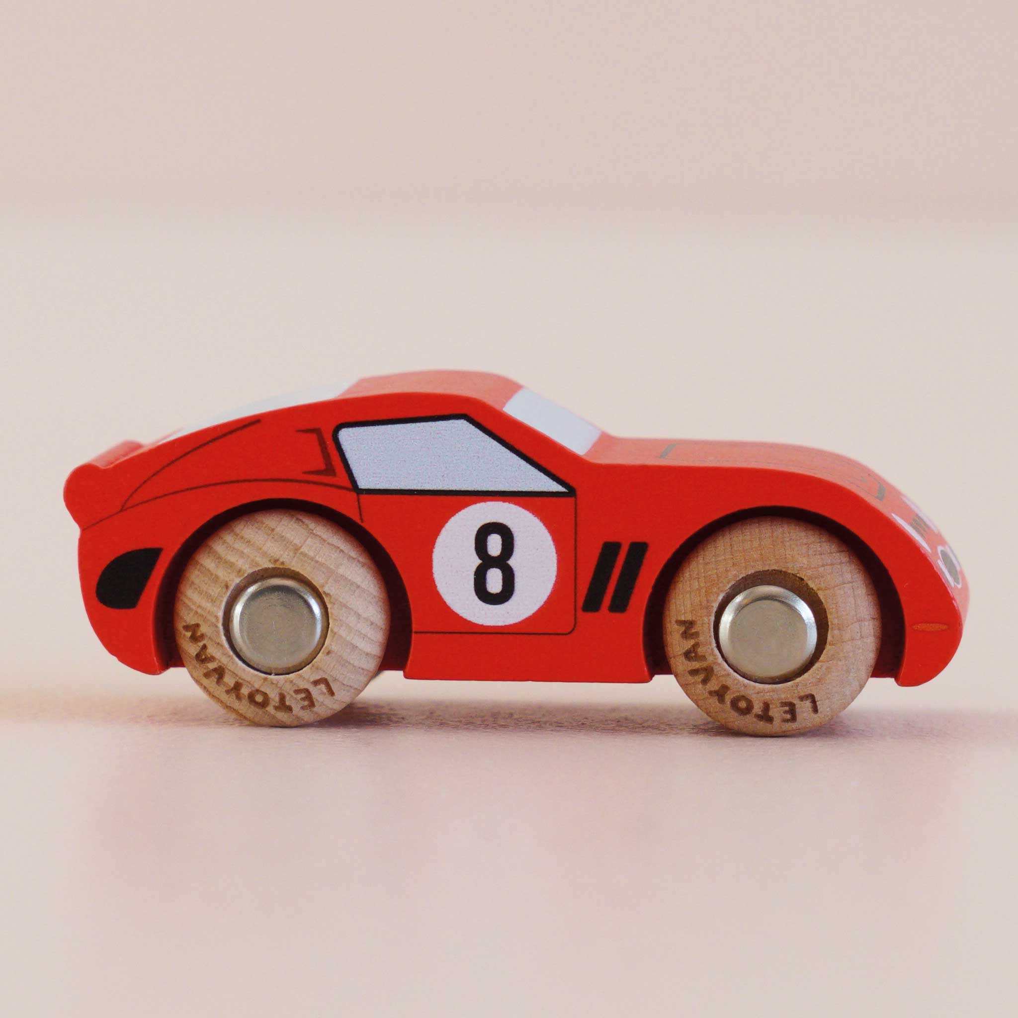 GT25 Finley No. 4 Wooden Toy Race Car