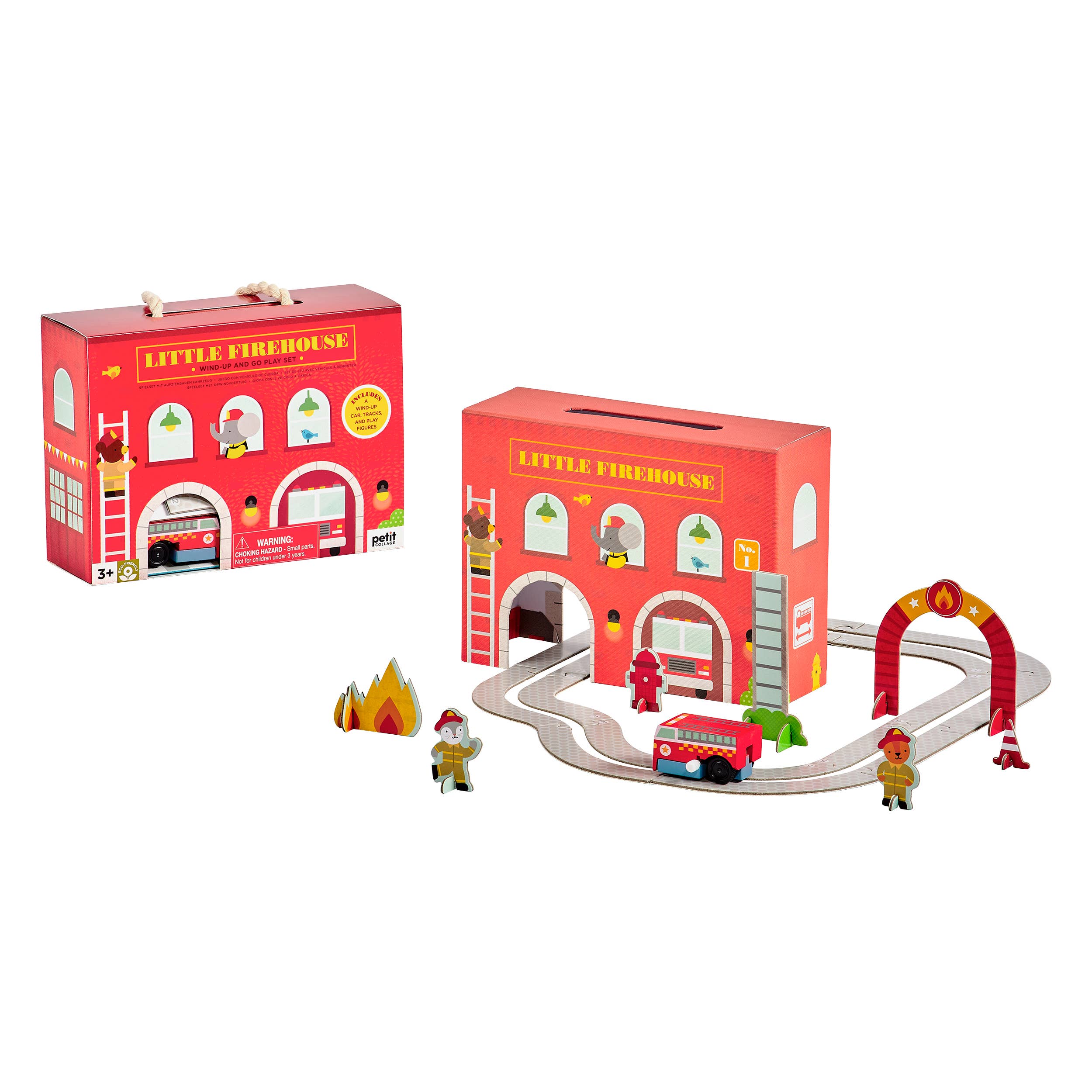 Wind Up & Go Fire Station Play Set