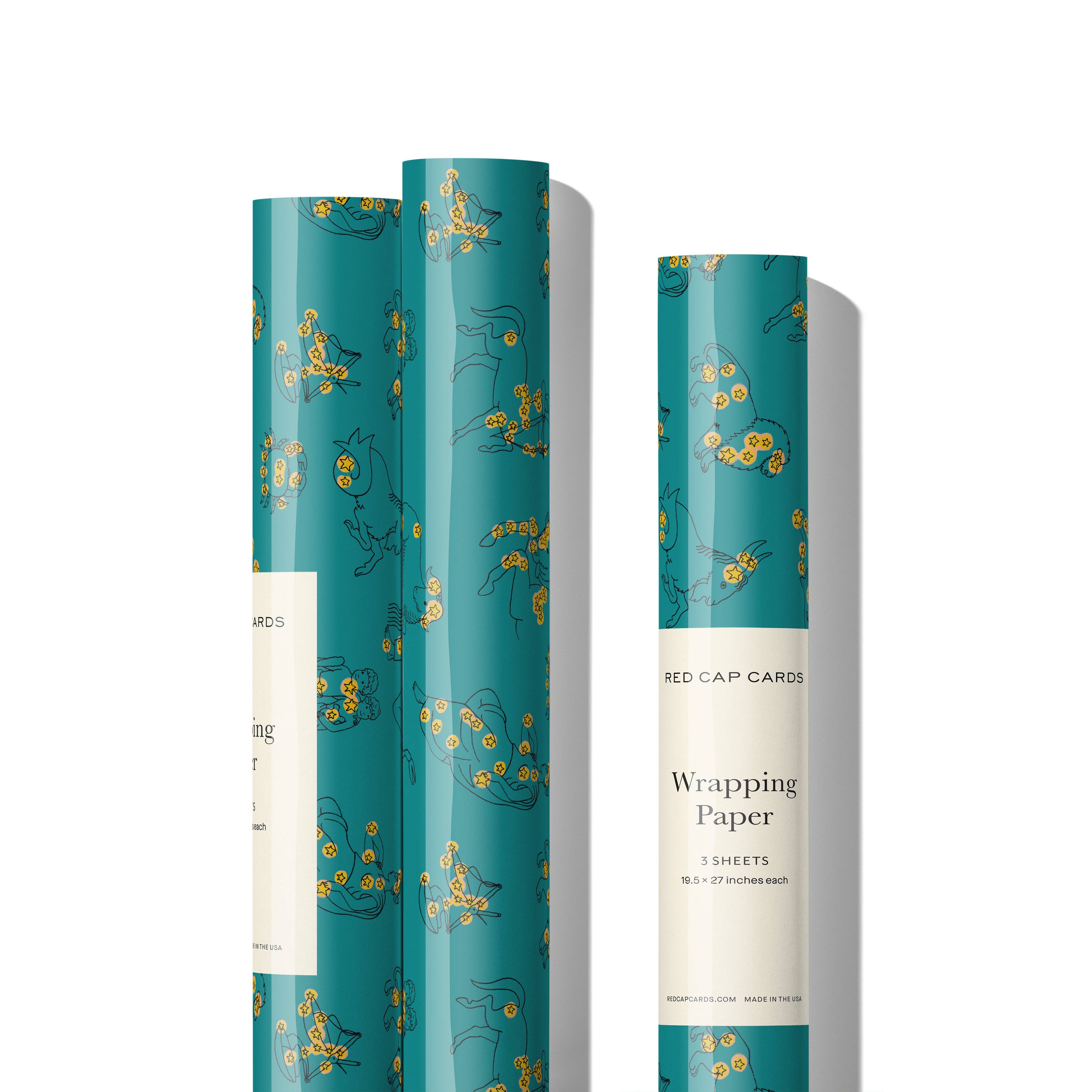 Richard Scarry Celestial Zodiac Wrapping Paper