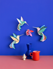 Dance of Hummingbirds | DIY 3D Wall Art Craft Kit