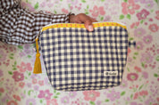 Teddy Quilted Zipper Pouch