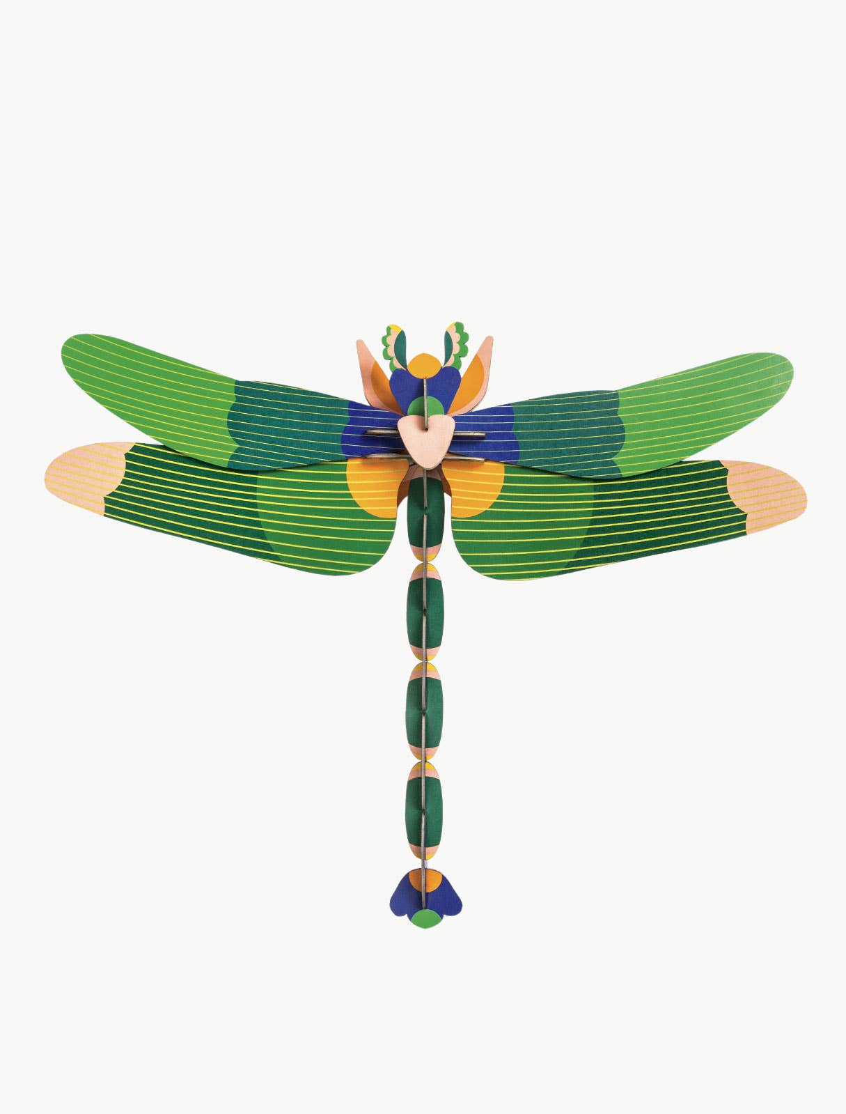 Giant Green Dragonfly 3D Wall Art