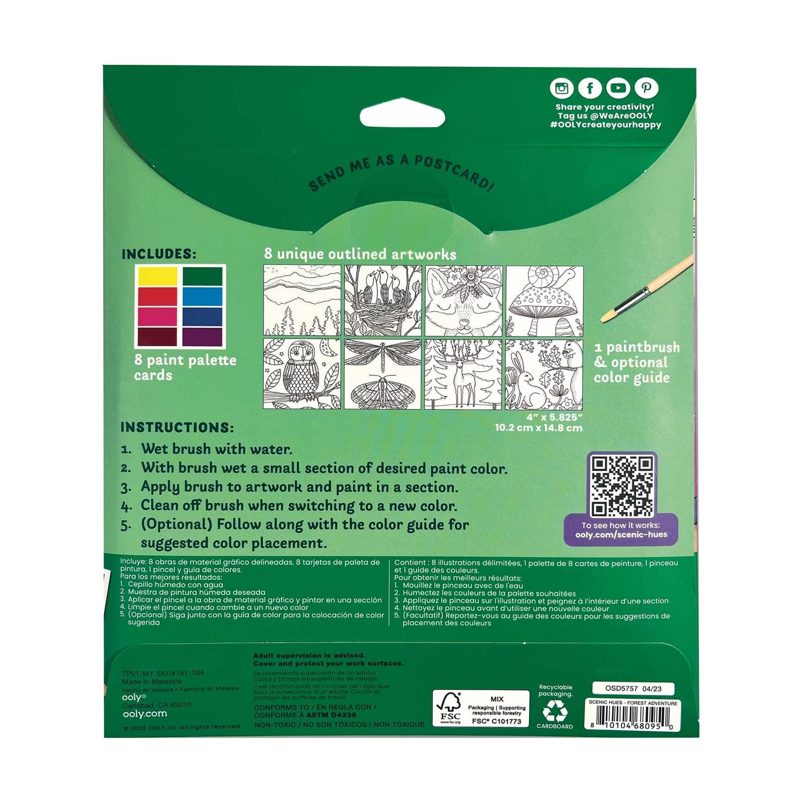Forest Adventure Scenic Hues D.I.Y. Watercolor Kit