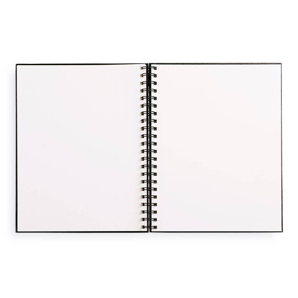 Large Sketchbook 8.5 x 11"-  Spiral Hardcover (Black)