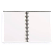 Large Sketchbook 8.5 x 11"-  Spiral Hardcover (Black)