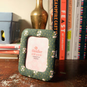 Green Pearl Fabric Desktop Frame 2.75"x3.75"