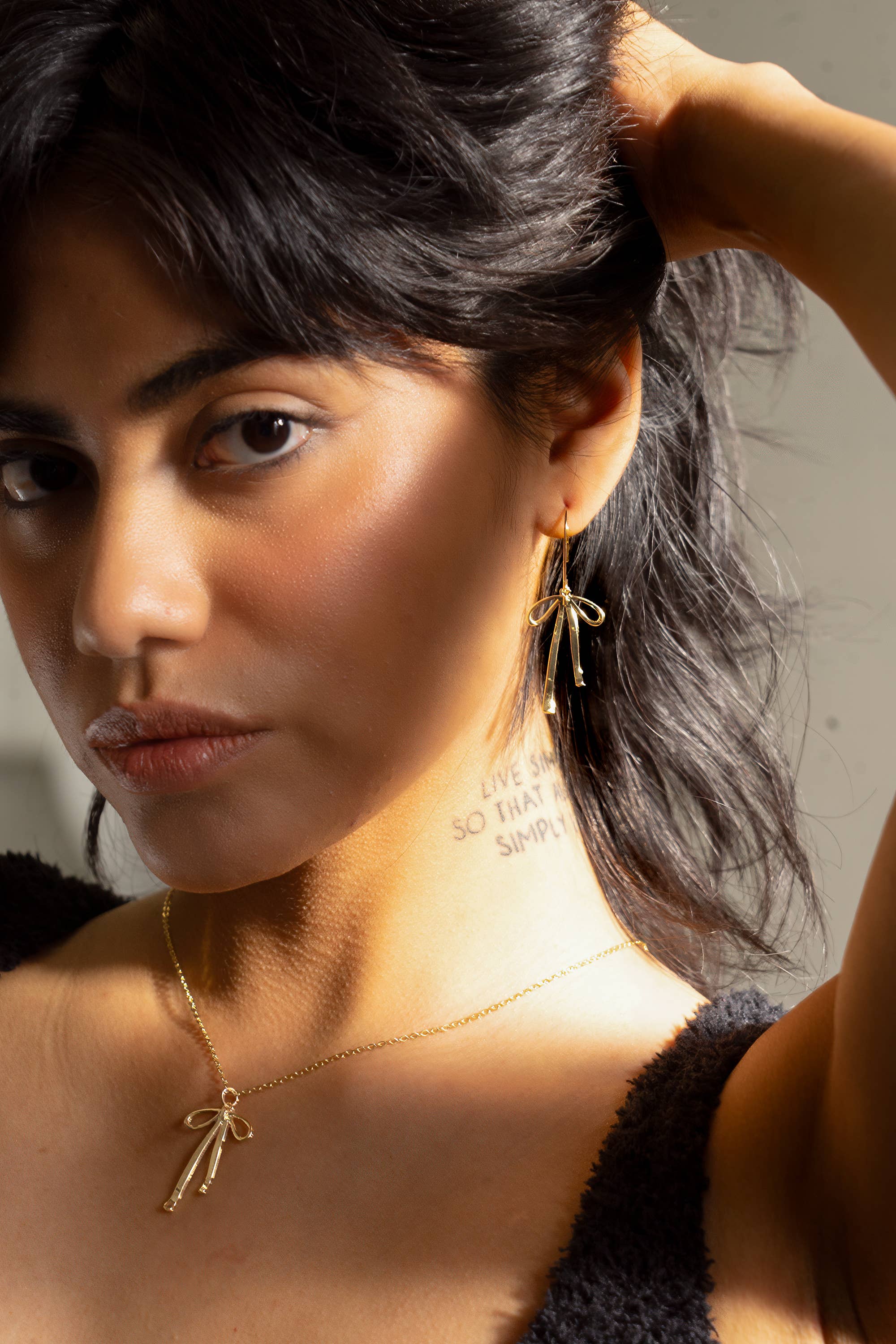 Bad to the Bow Earrings - 18K Gold Plated