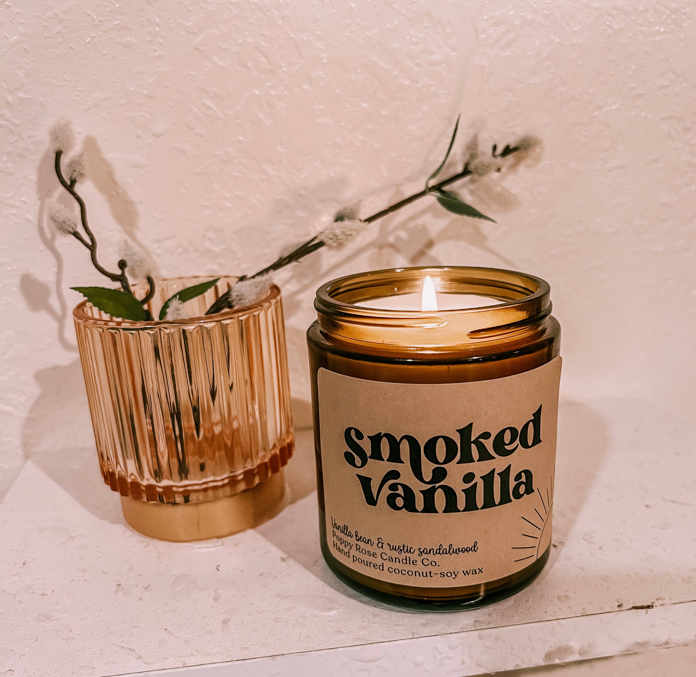 Smoked Vanilla 8 oz Coconut Wax Candle