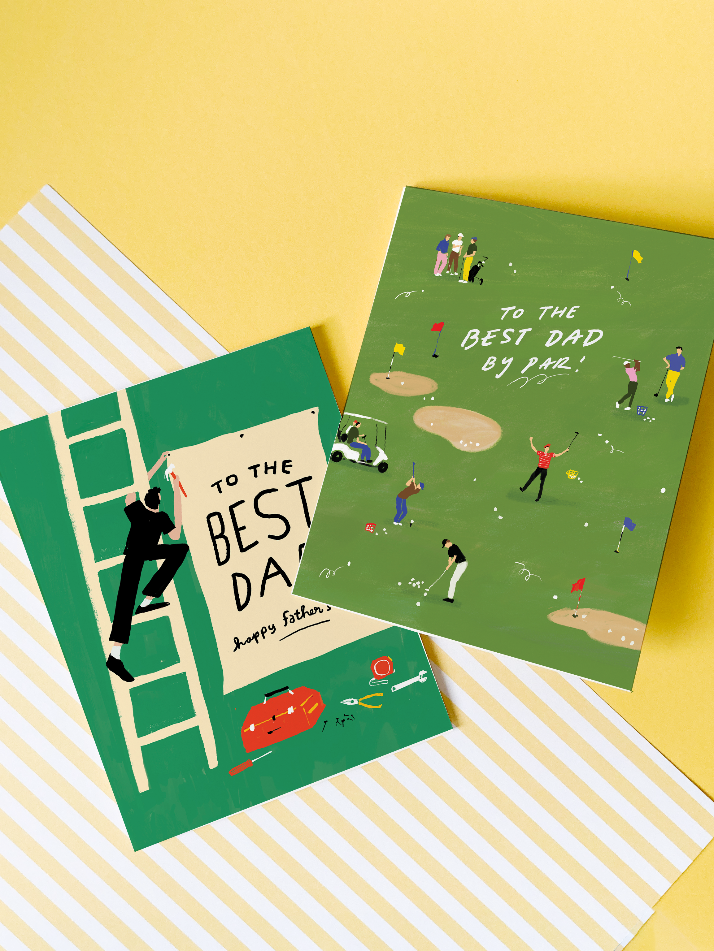 Best Dad Sign - Classic Father's Day Greeting Card