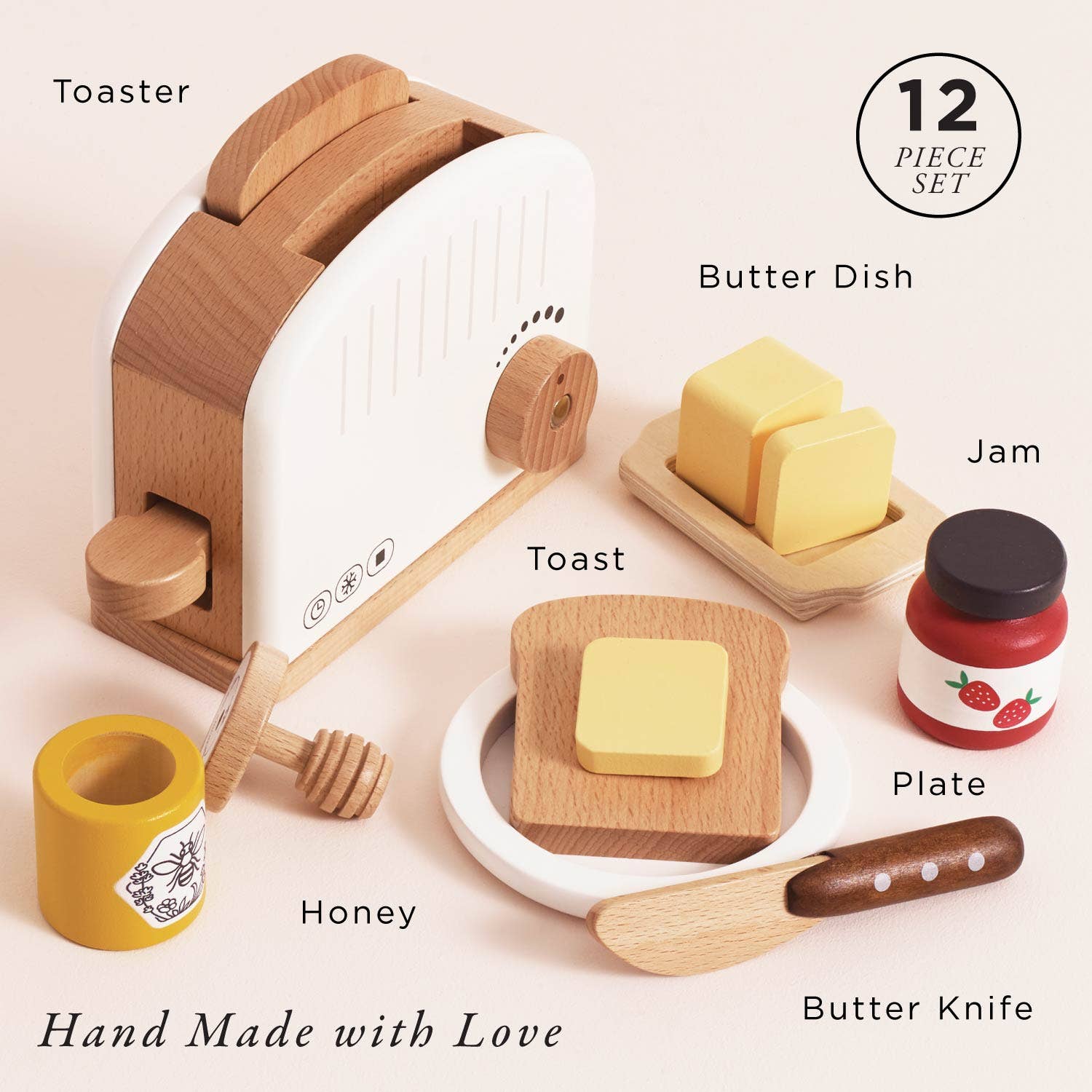 Pop-up Toaster & Breakfast Set - Wooden Toy