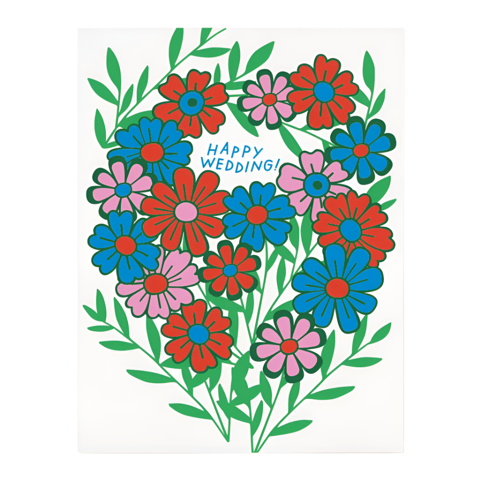 Floral Wedding Card