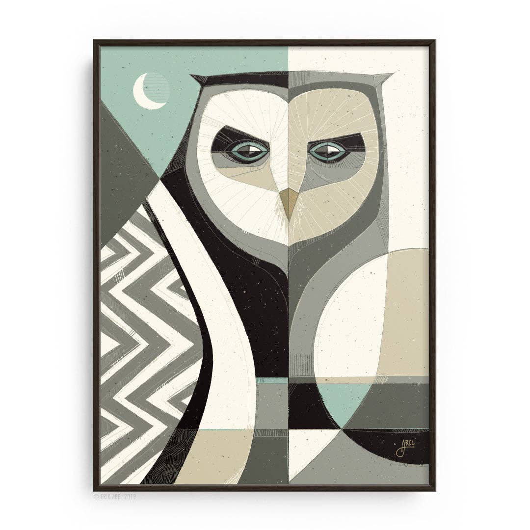 Who? Blue - Giclee 9x12 Print