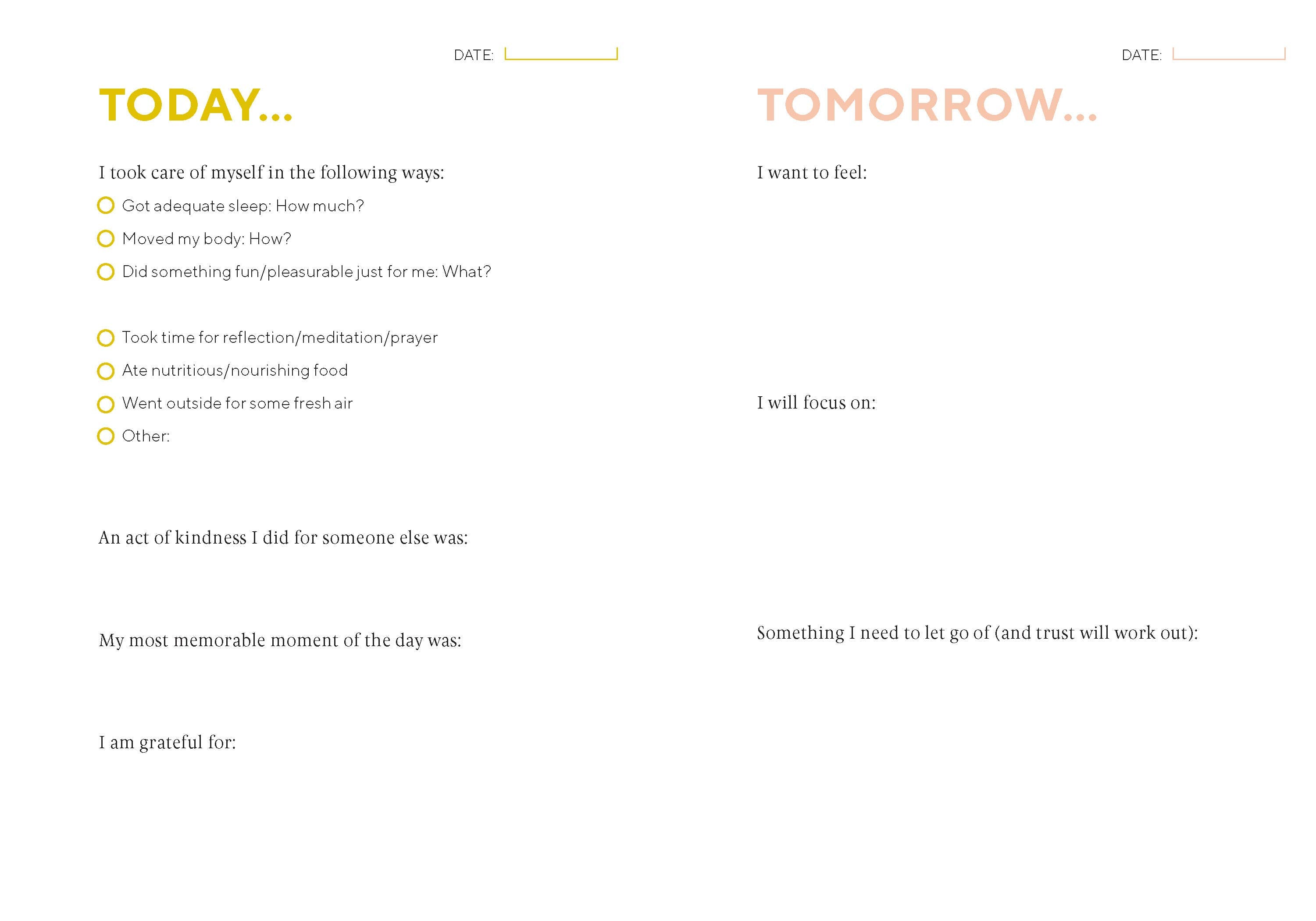 Calm the Chaos | Journal