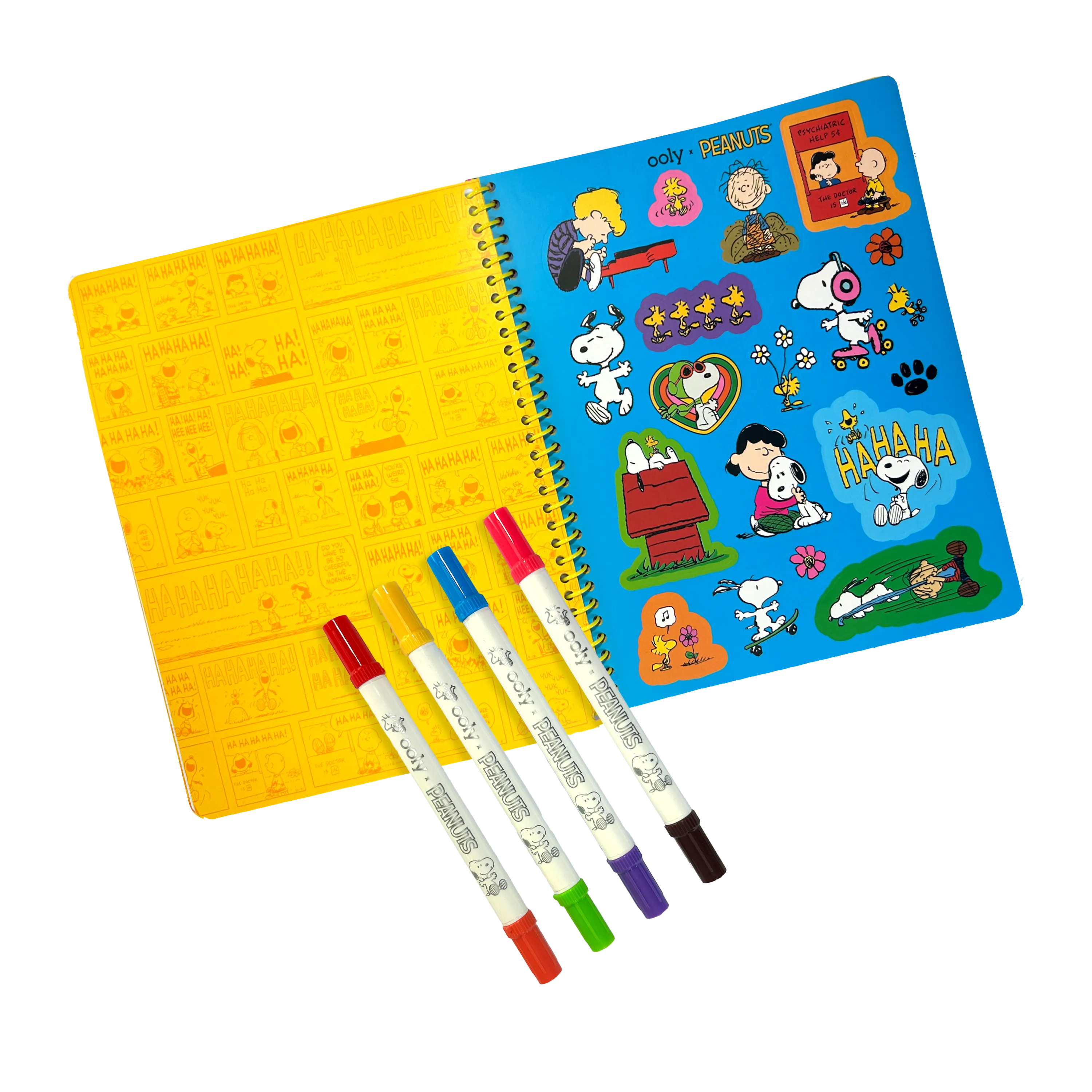 OOLY x Peanuts Activity Travel Kit & Double-Ended Markers
