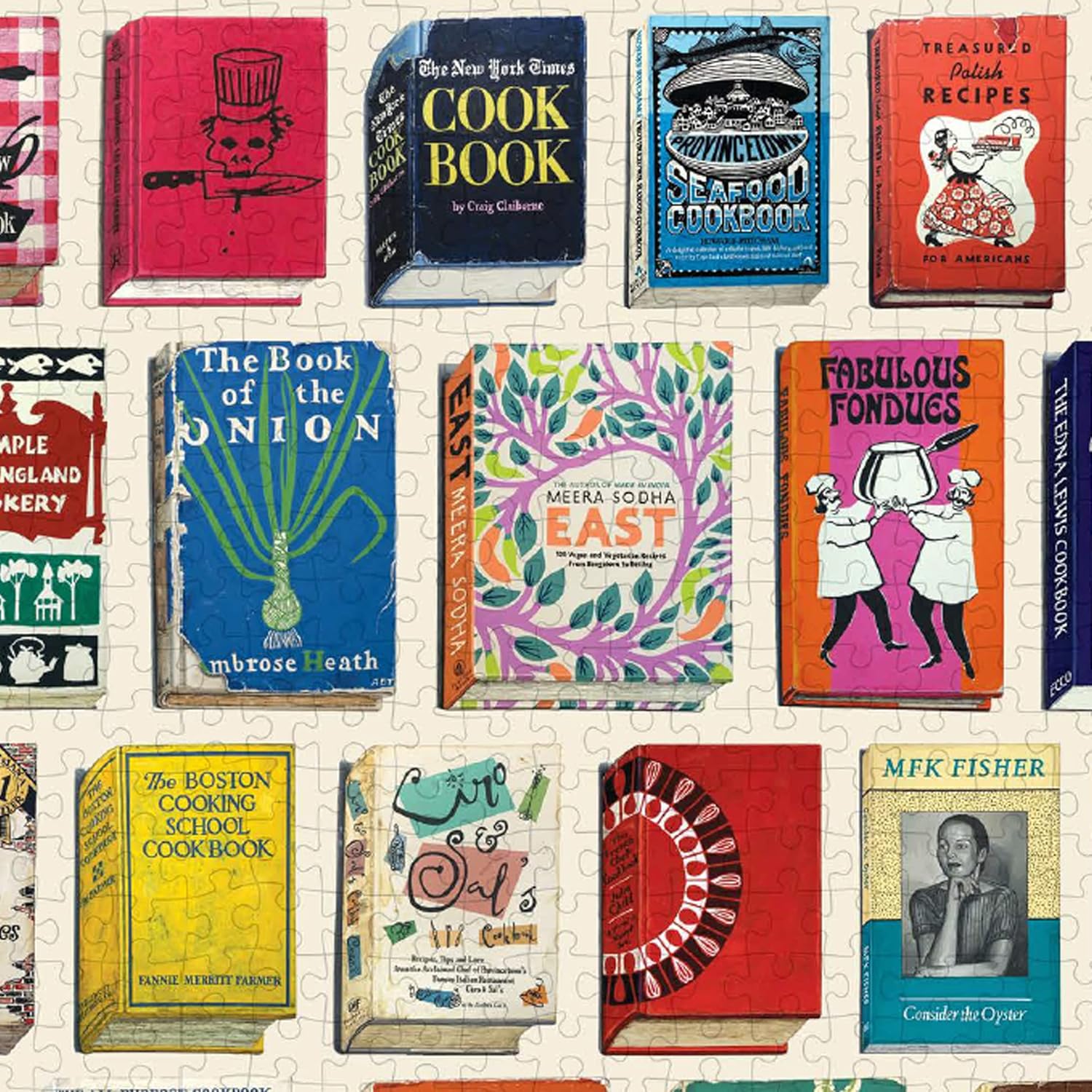 Classic Cookbook Covers Puzzle - 1000 Piece