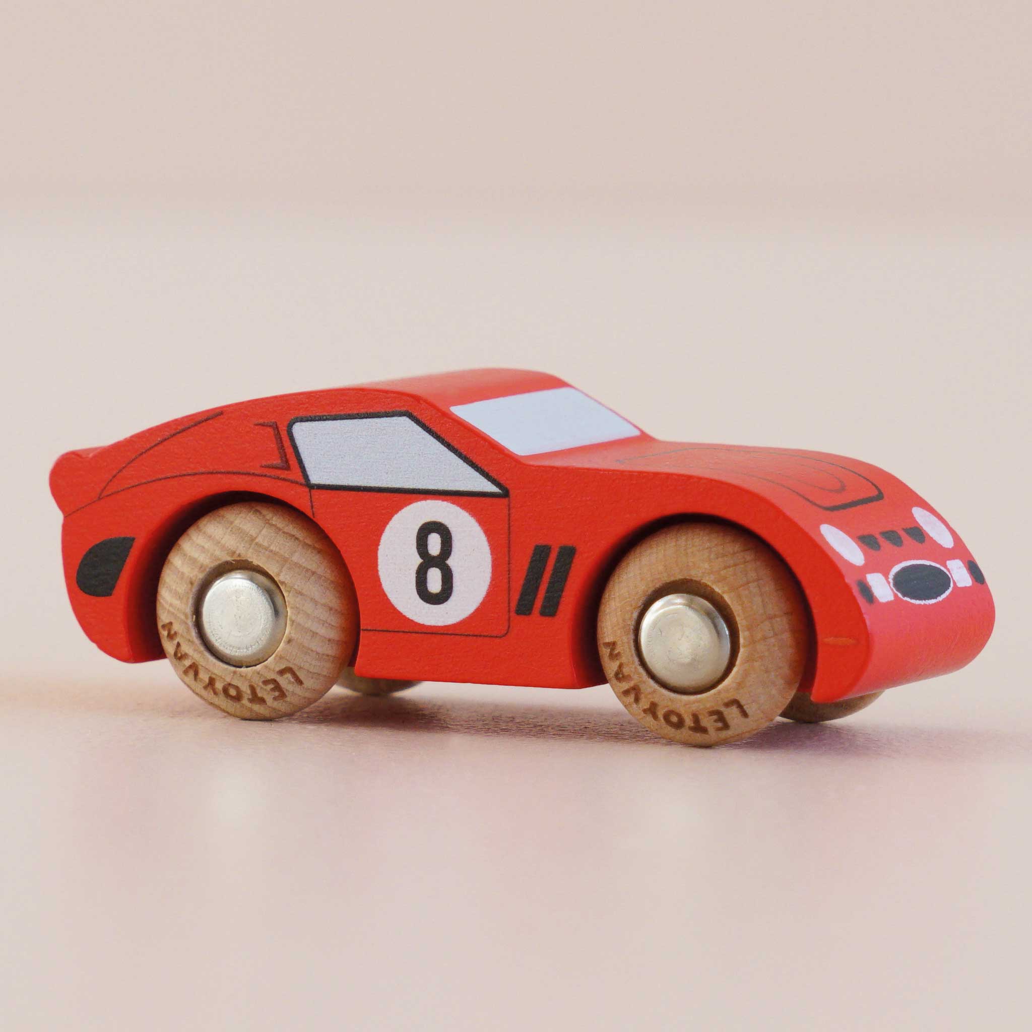 GT25 Finley No. 4 Wooden Toy Race Car