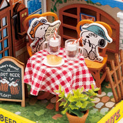 Le Petit Cafe with Snoopy & Spike - DIY Miniature Kit