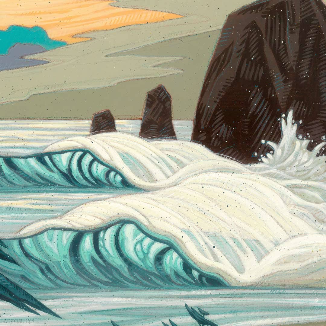 Break in the Storm - 9x12 Giclee Print