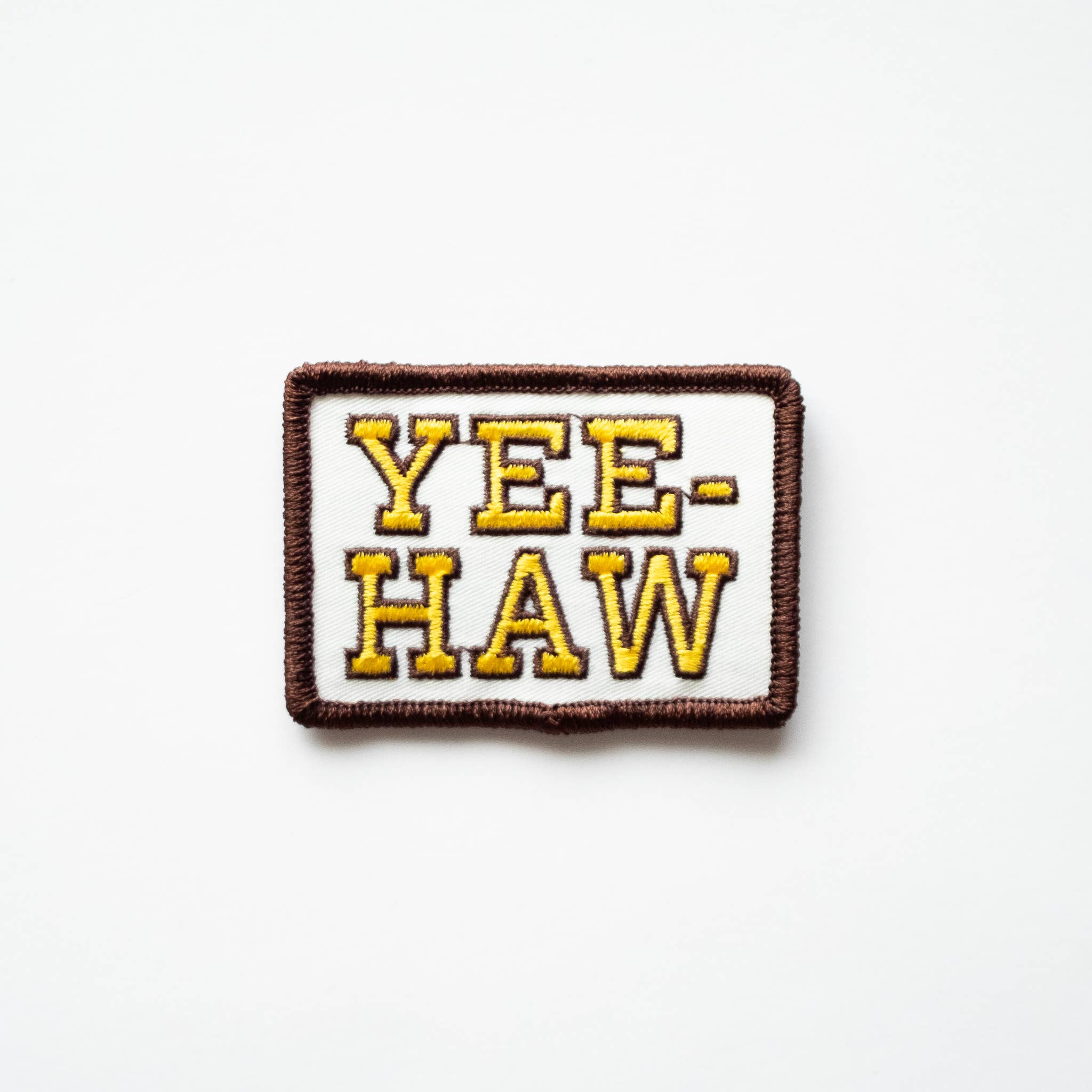 Yee-Haw Embroidered Iron on Patch - Western