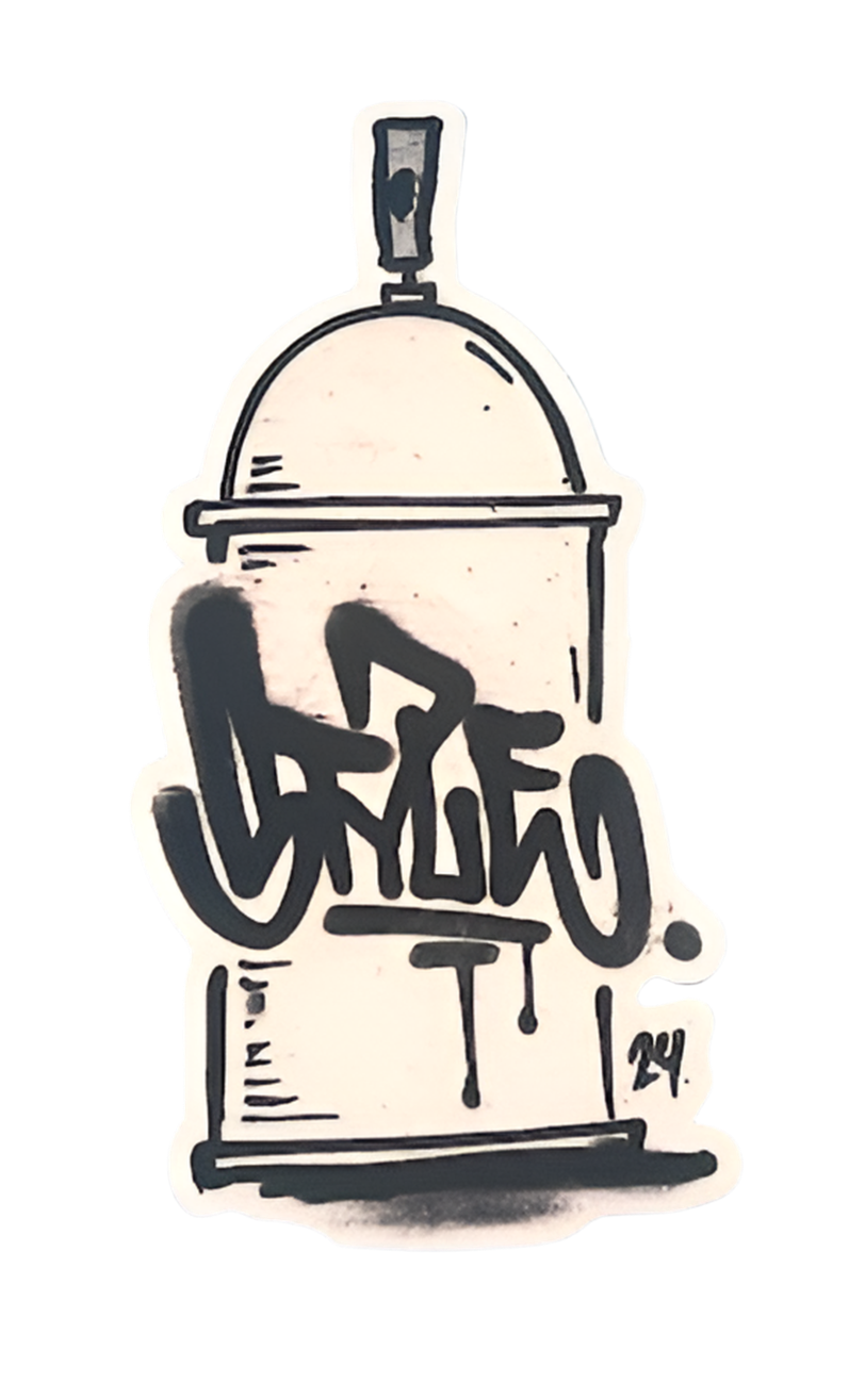 STYLE Cartoon Can Sticker 3.5"