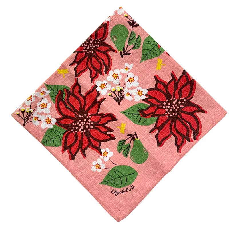 Poinsettia Napkin Set of 4