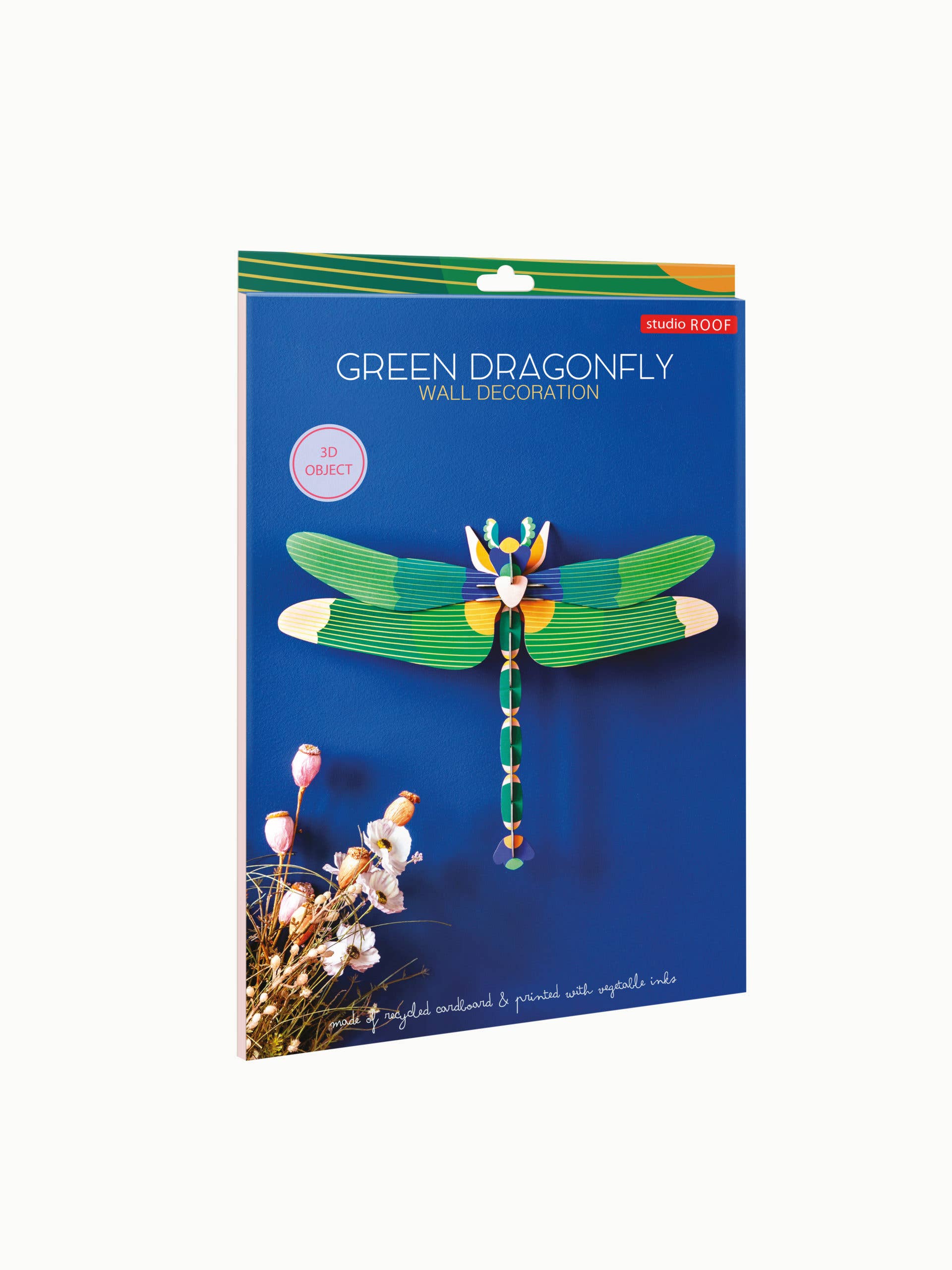 Giant Green Dragonfly 3D Wall Art