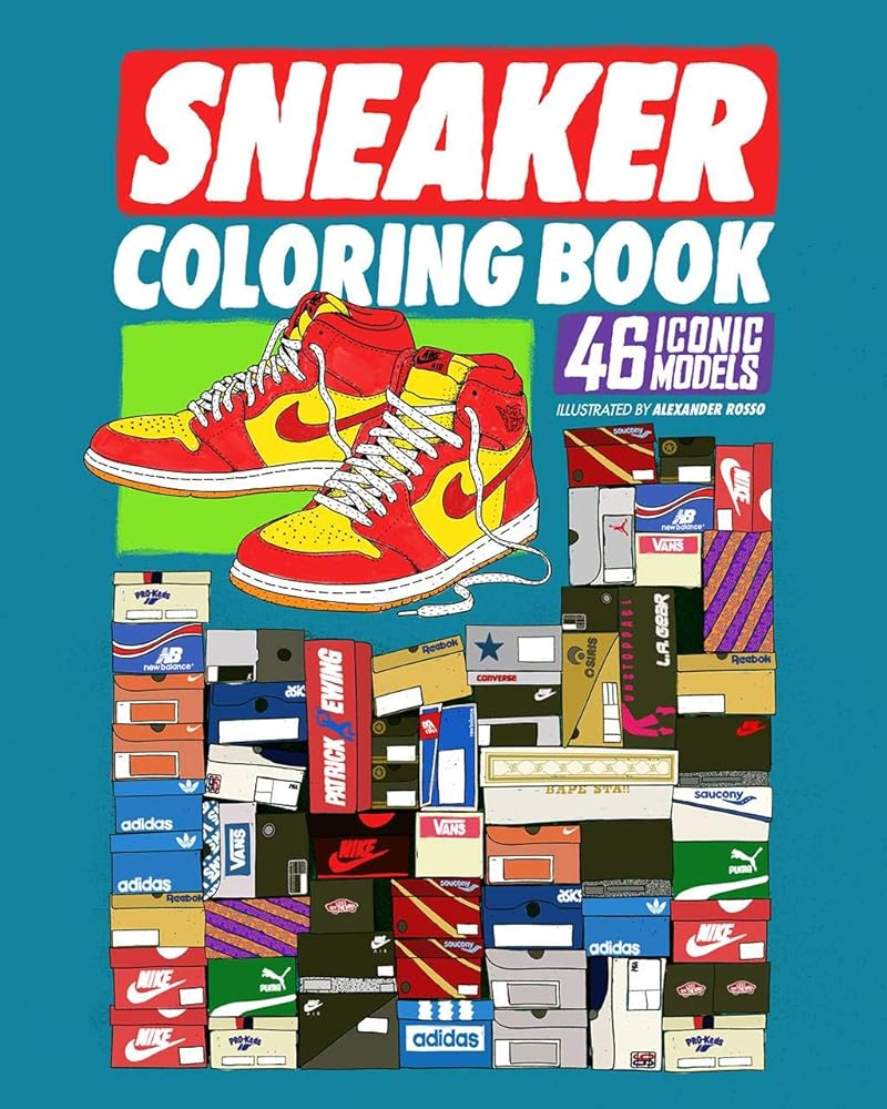 Sneaker Coloring Book: 46 Iconic Models cover image