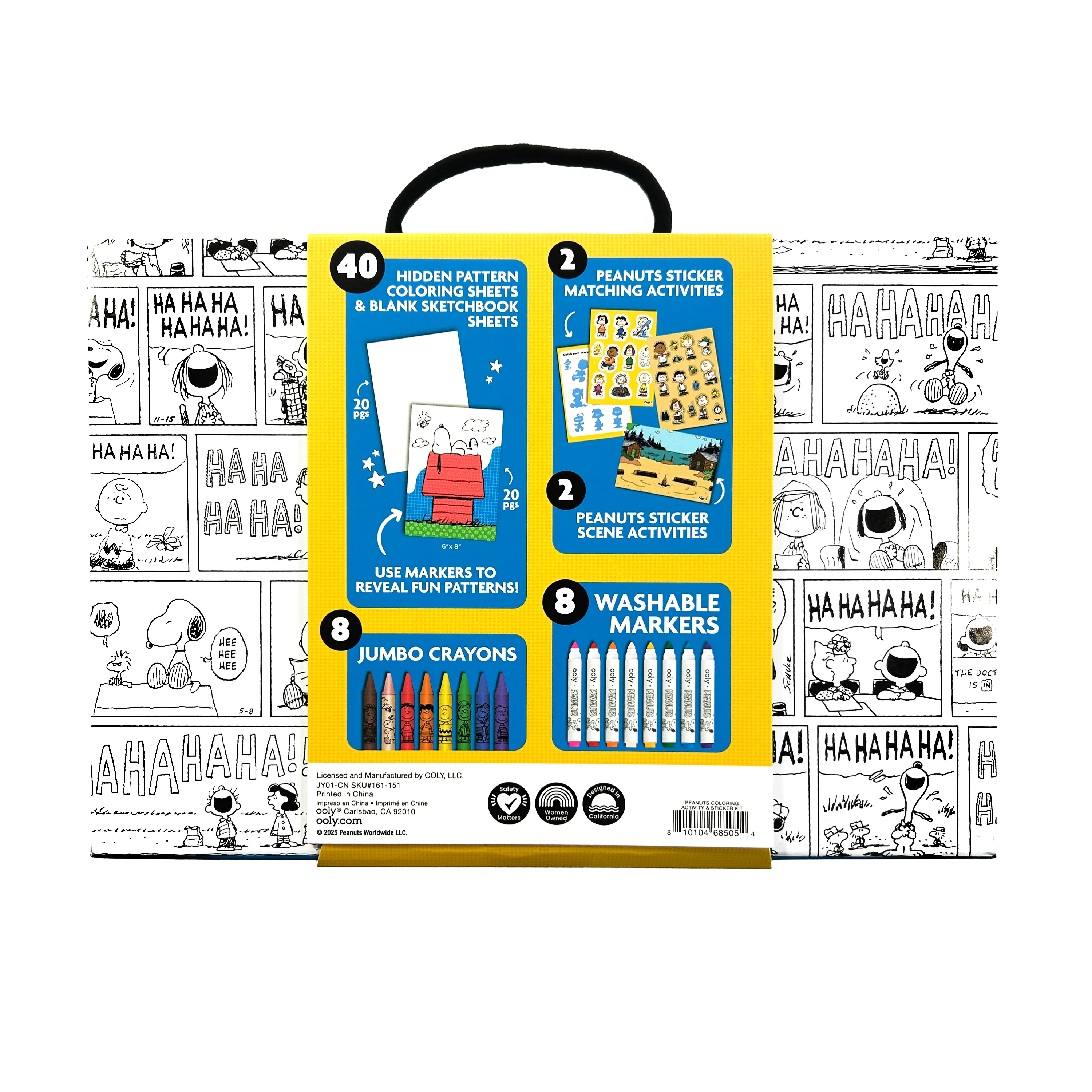 OOLY x Peanuts: Coloring Activity & Sticker Kit