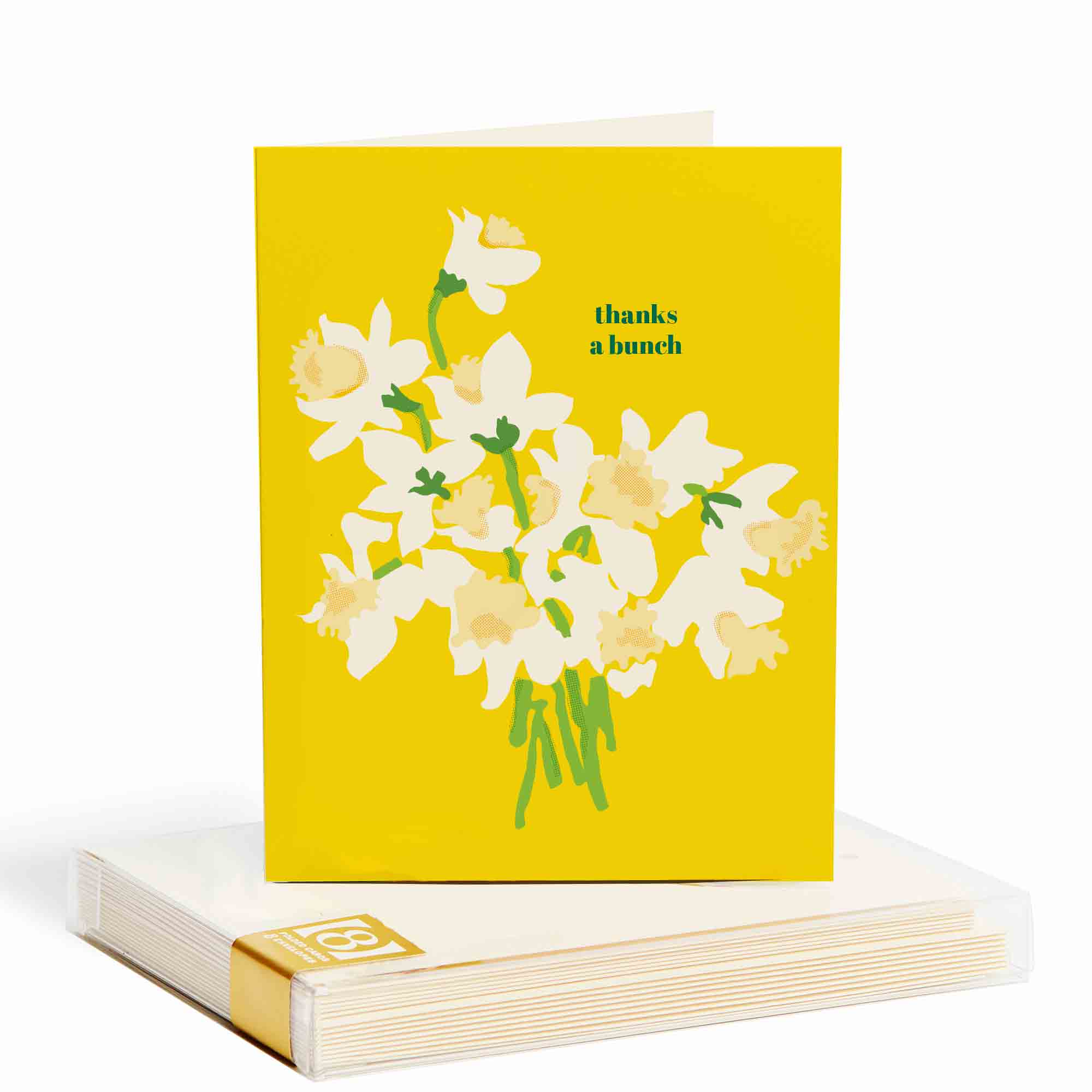 Daffodils Thanks A Bunch - Boxed Set of 8