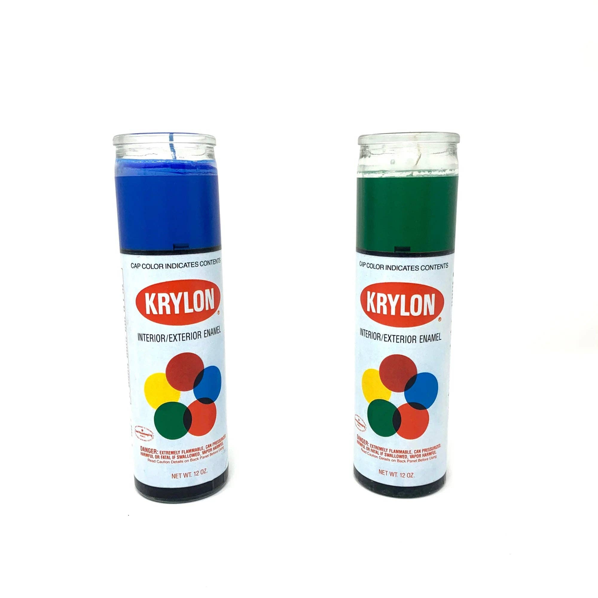 Krylon Spray Paint Prayer Candle