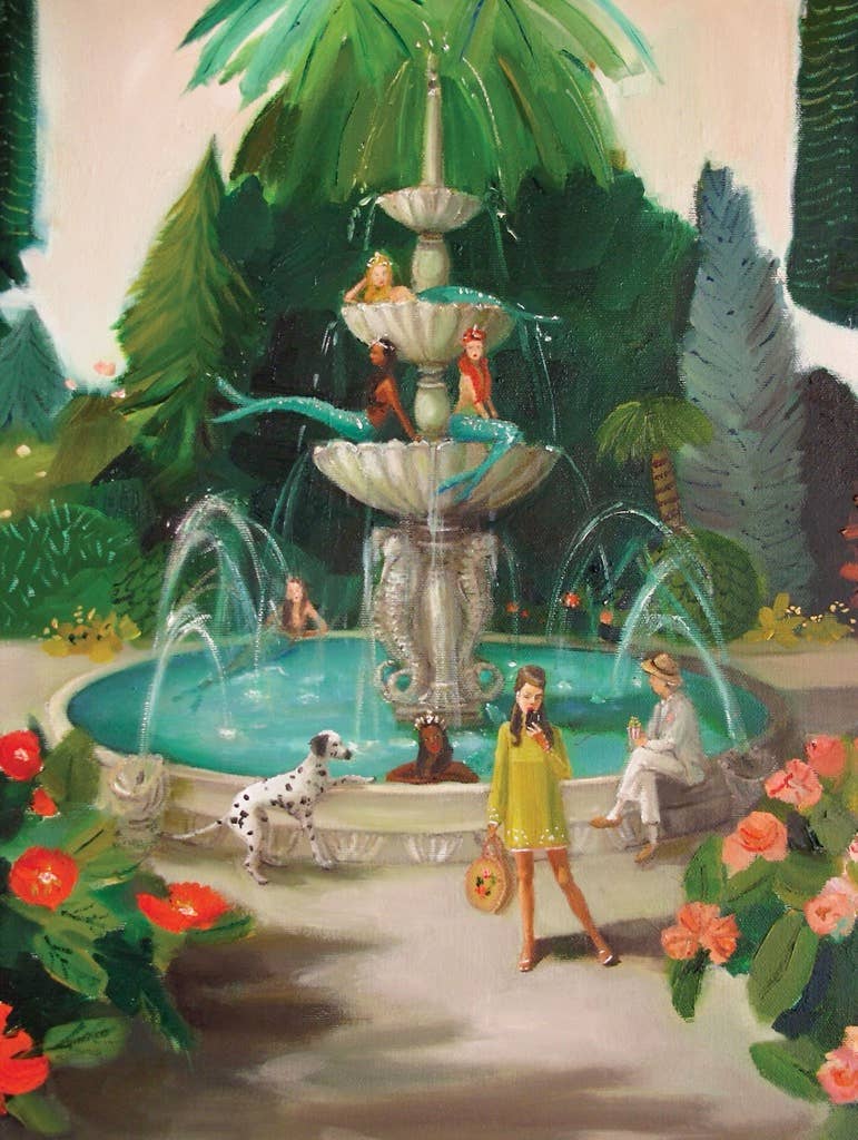 Mermaid Fountain Puzzle by Janet Hill