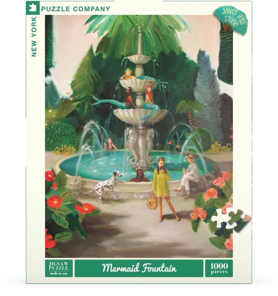 Mermaid Fountain Puzzle by Janet Hill