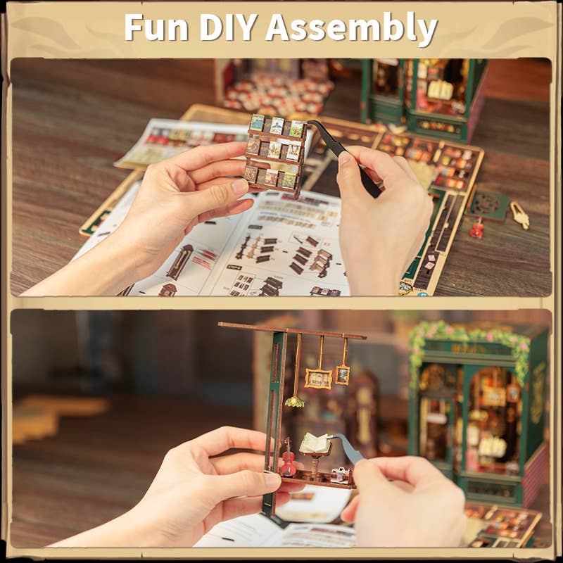 Owl Bookstore: DIY Book Nook Kit by Hands Craft