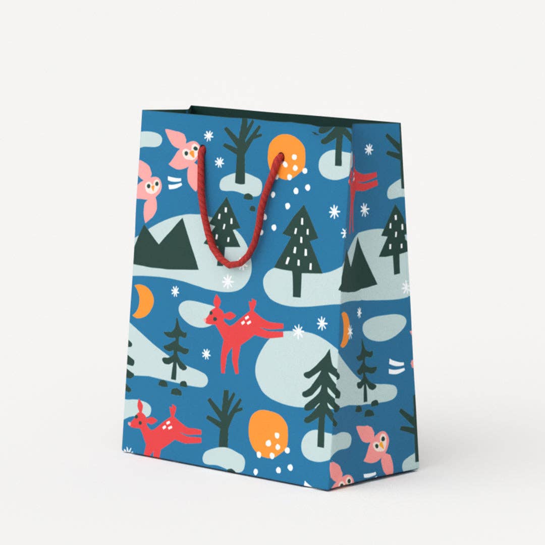 Owl Holiday Gift Bag (Medium)