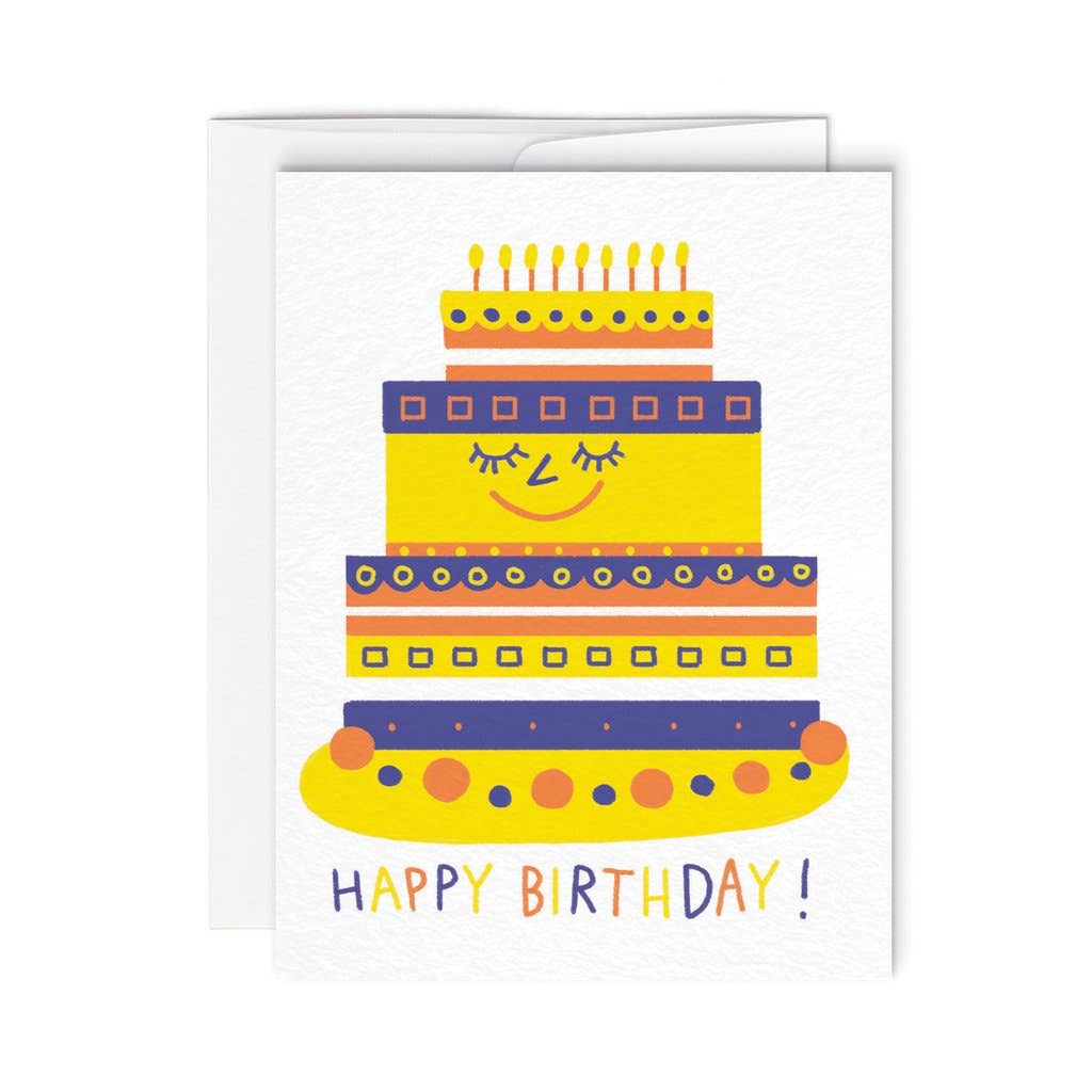 CAKE Happy Birthday Greeting Card