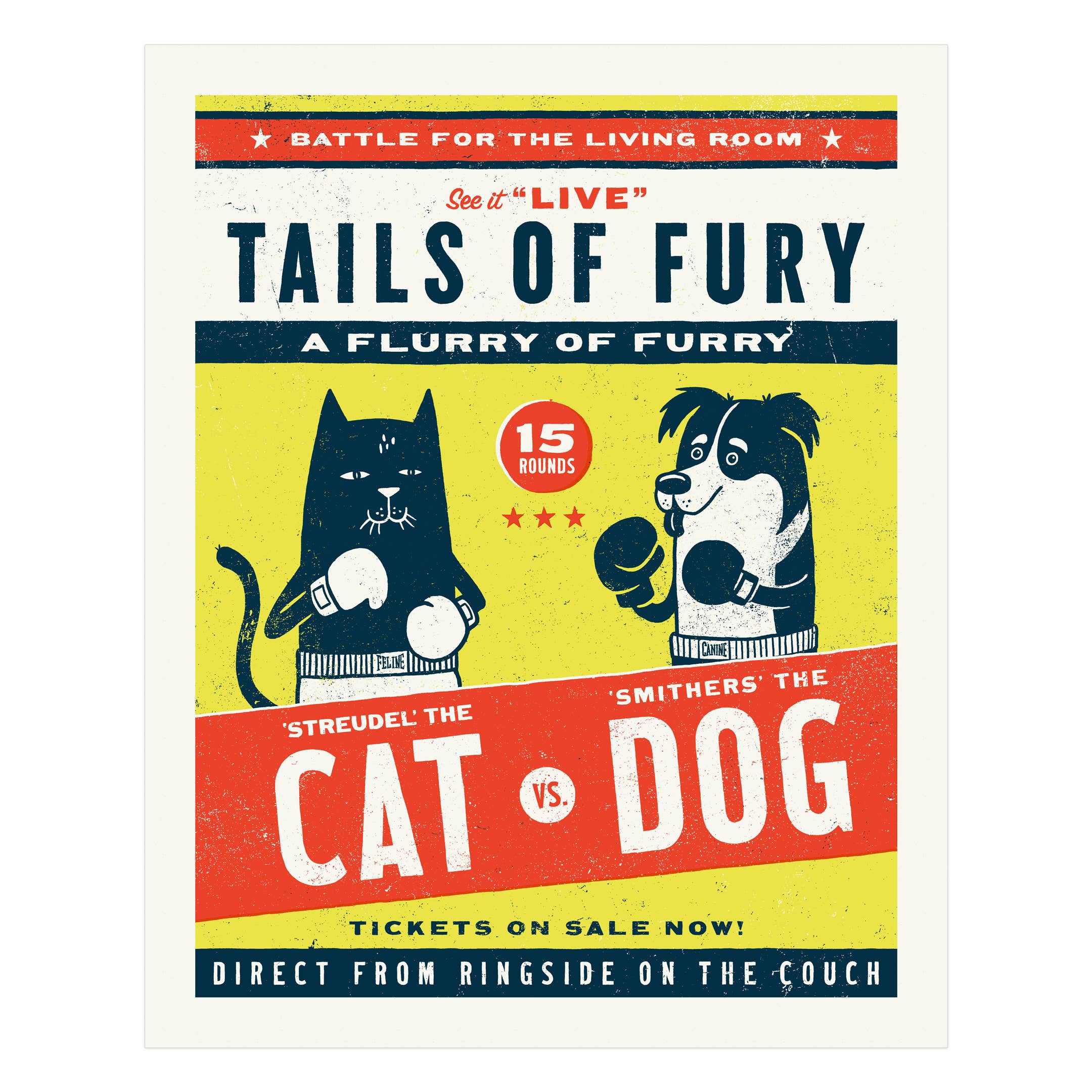 Tails of fury Screen Print 16"x20"