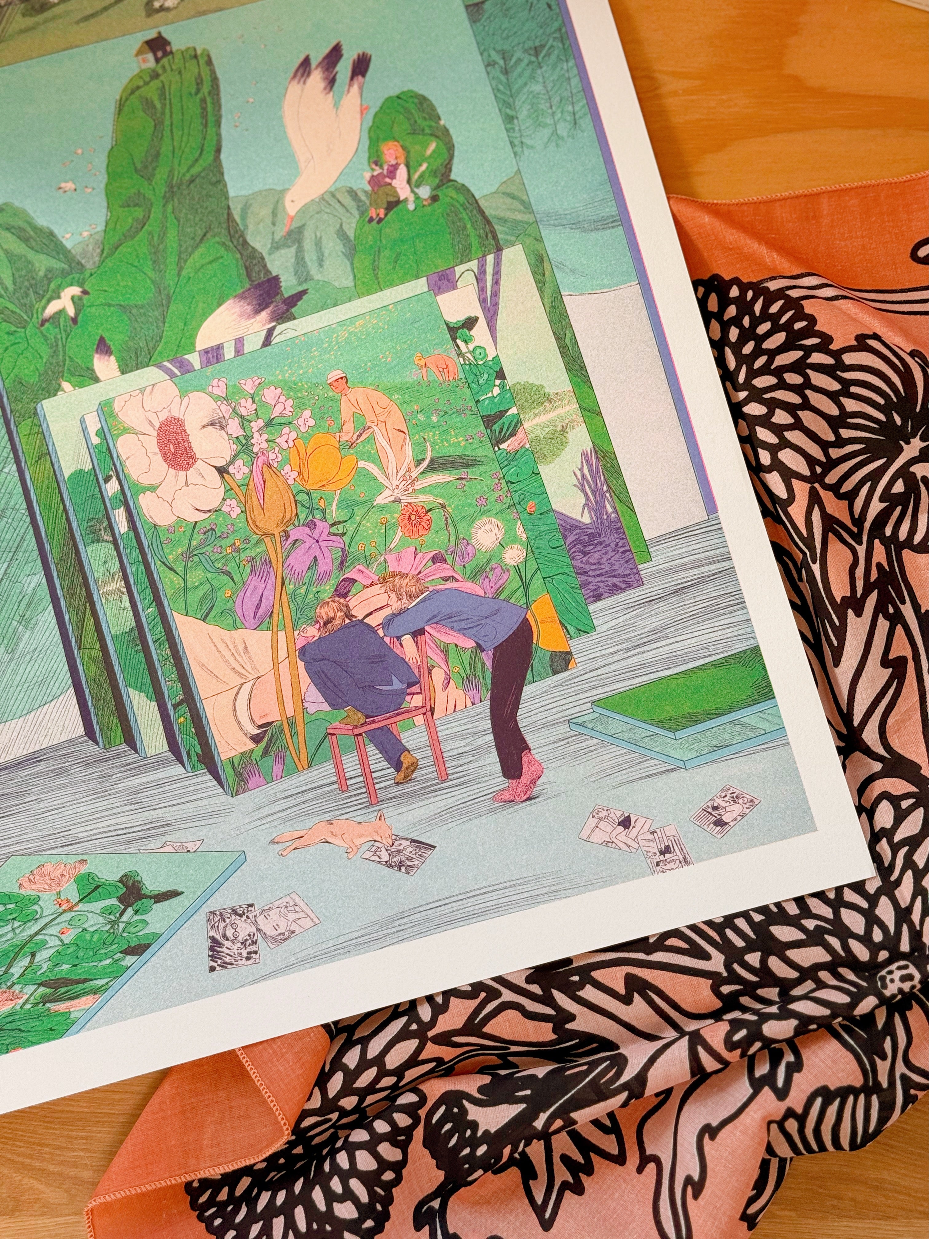 The Painter's Studio | Art Print | Karlotta Freier A3 Poster