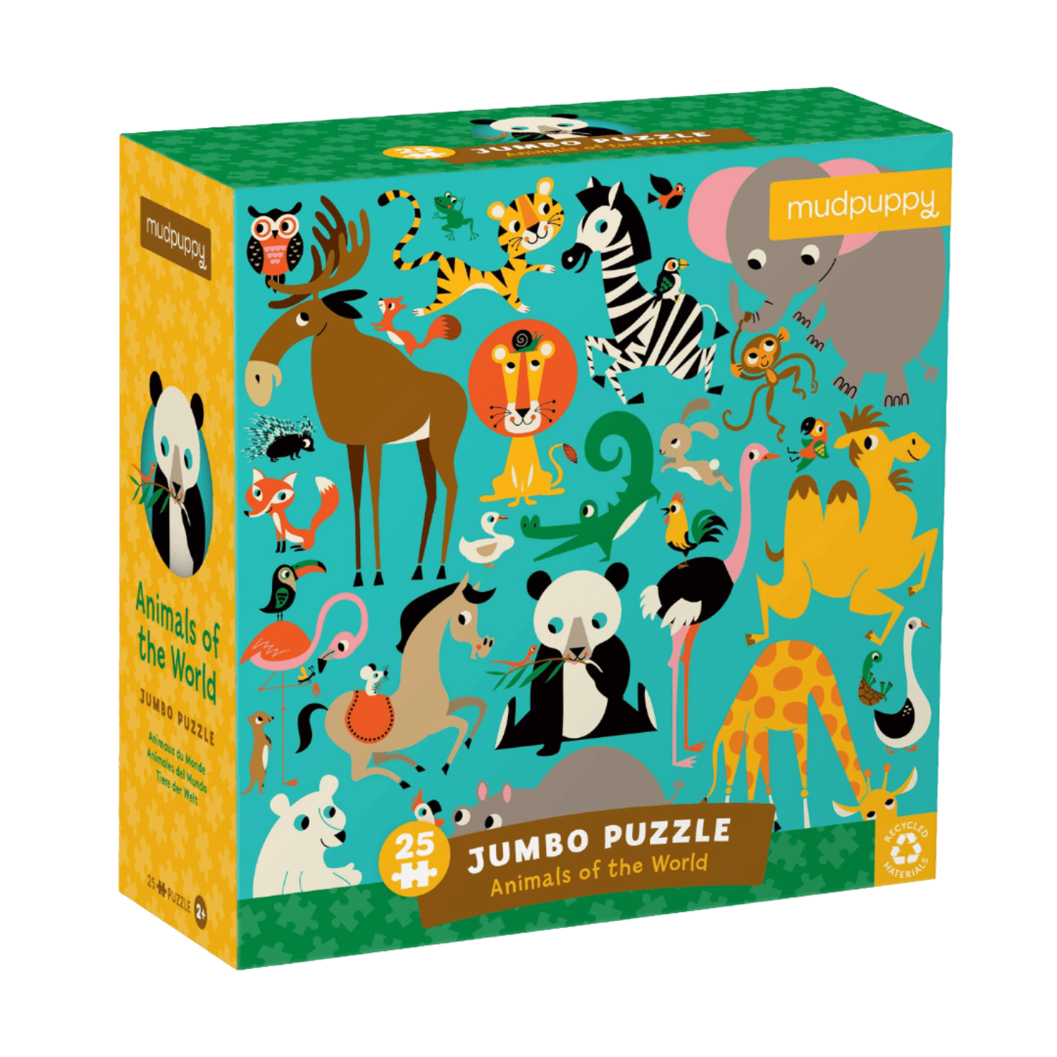 Illustrated puzzle with a multitude of animals.