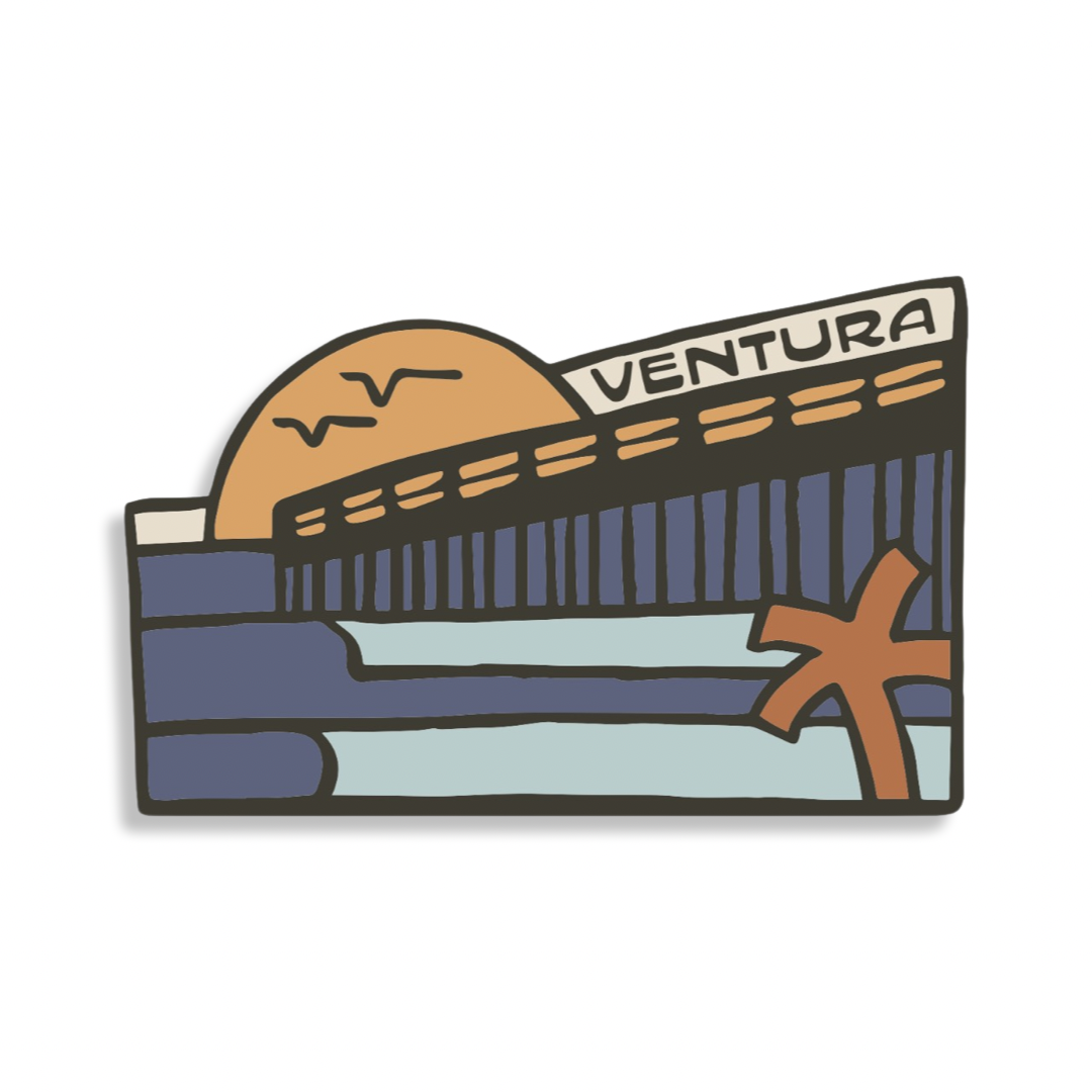 Ventura Pier Postcard by Andrew Rodriguez